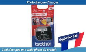 M-K222BZ Brother M Tape 9mm - 12mm cassette de bande Rouge sur Blanc MK222BZ