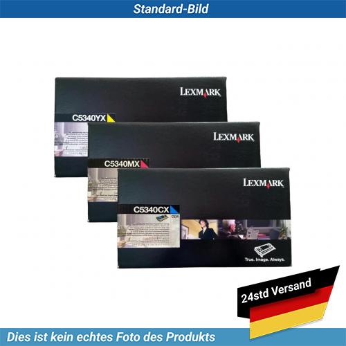 Kompatibel mit Lexmark Compatible with Lexmark C5340YX Lexmark C534 Toner CMY RP - Afbeelding 2 van 5