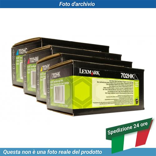 70C2HY0 Lexmark 702H Toner CMYK - Zdjęcie 7 z 9