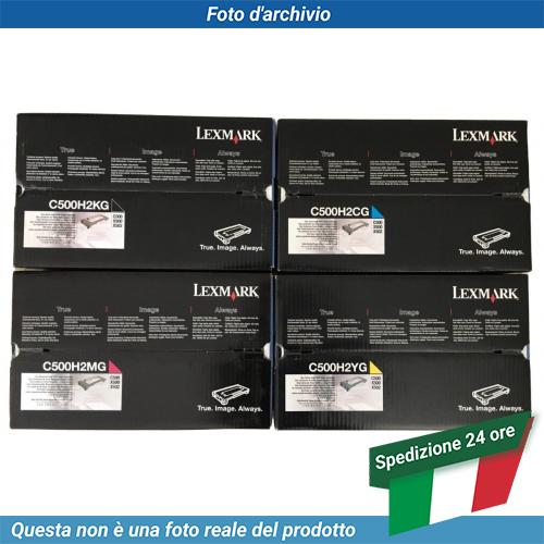 C500H2YG Lexmark C500 Toner CMYK High Yield - Zdjęcie 6 z 6