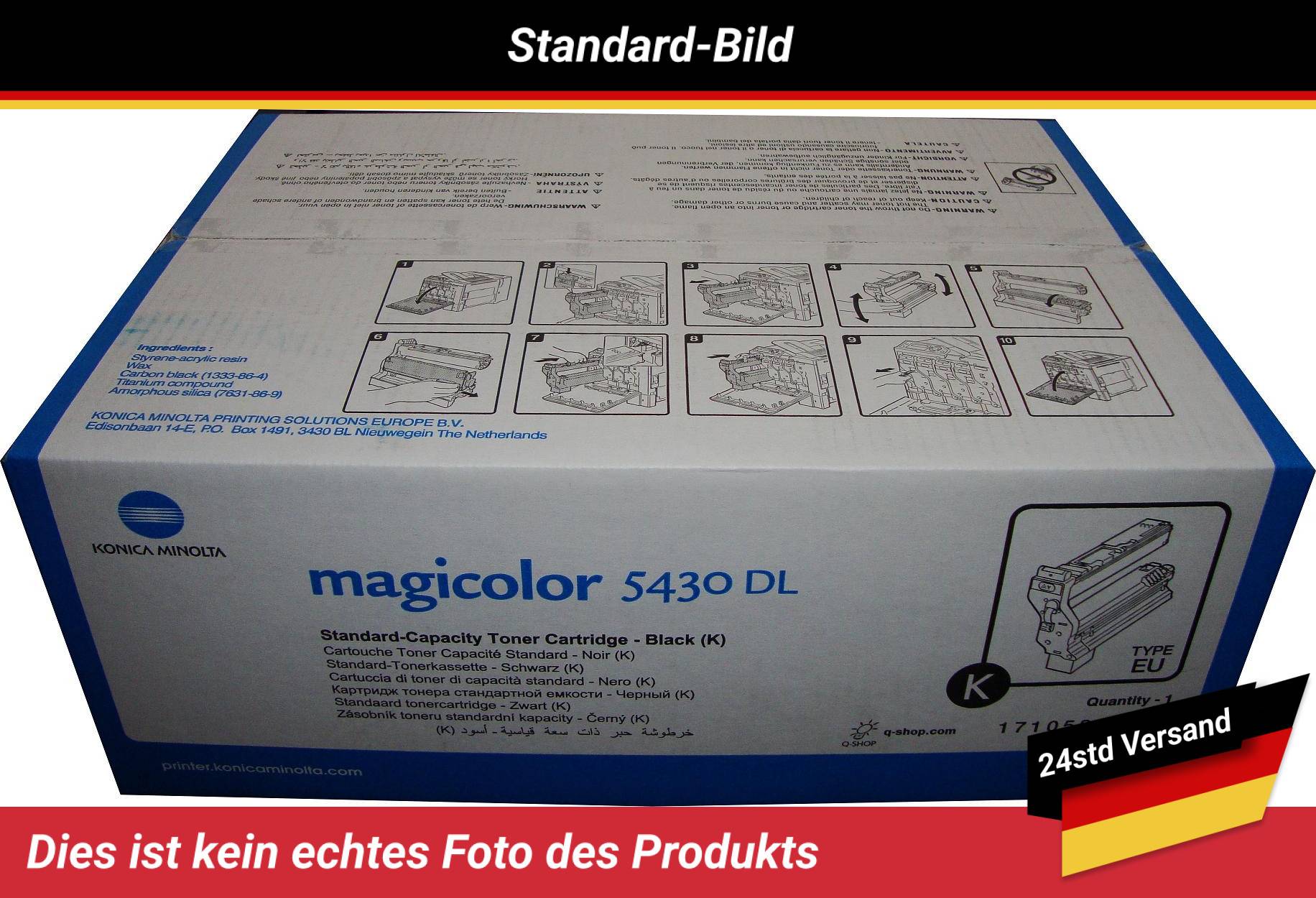 KONICA MINOLTA MAGICOLOR 5430DL TONER BLACK 220V (TYPE EU)