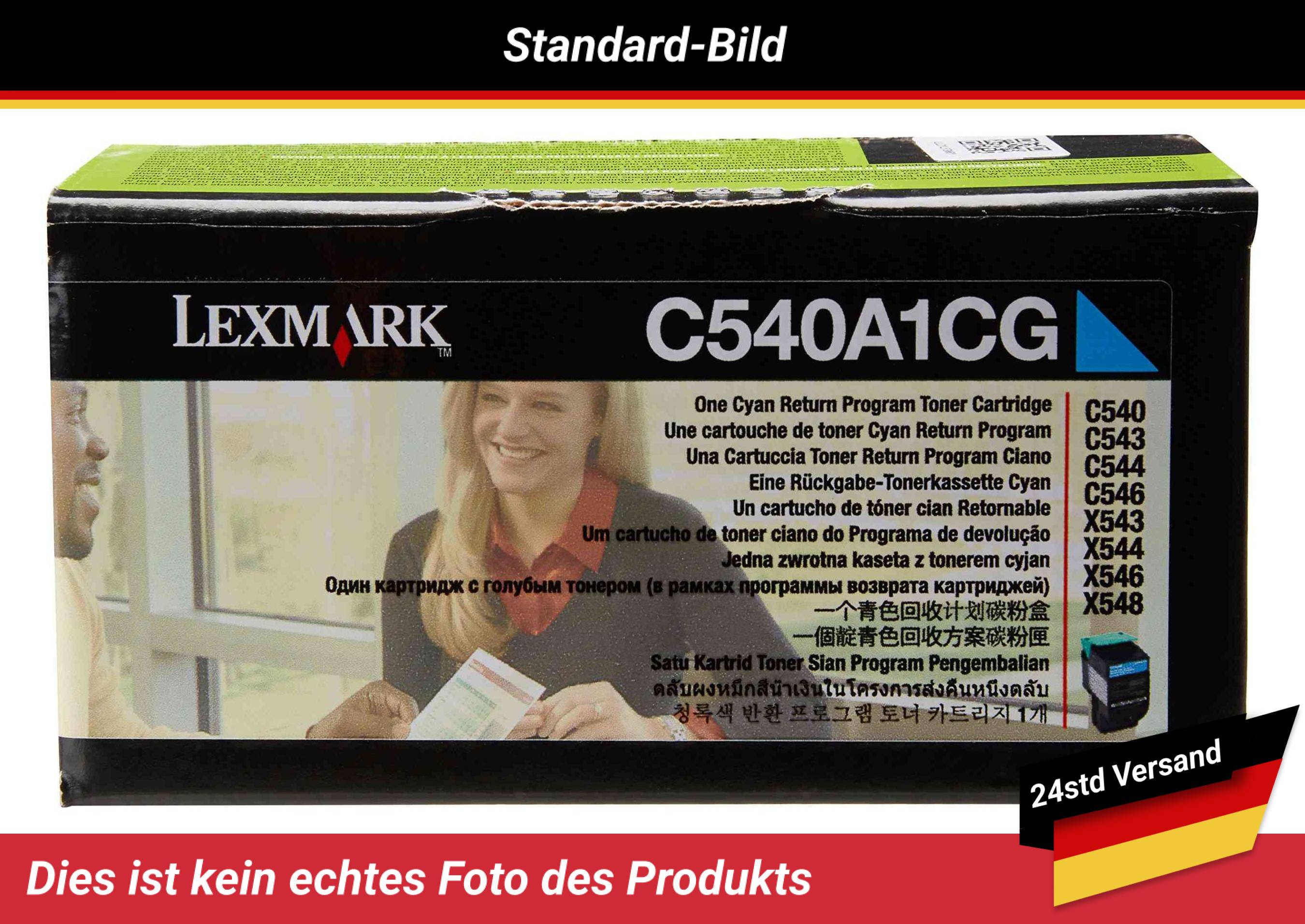 LEXMARK C540 C543 TONER CARTRIDGE CYAN RP 1K