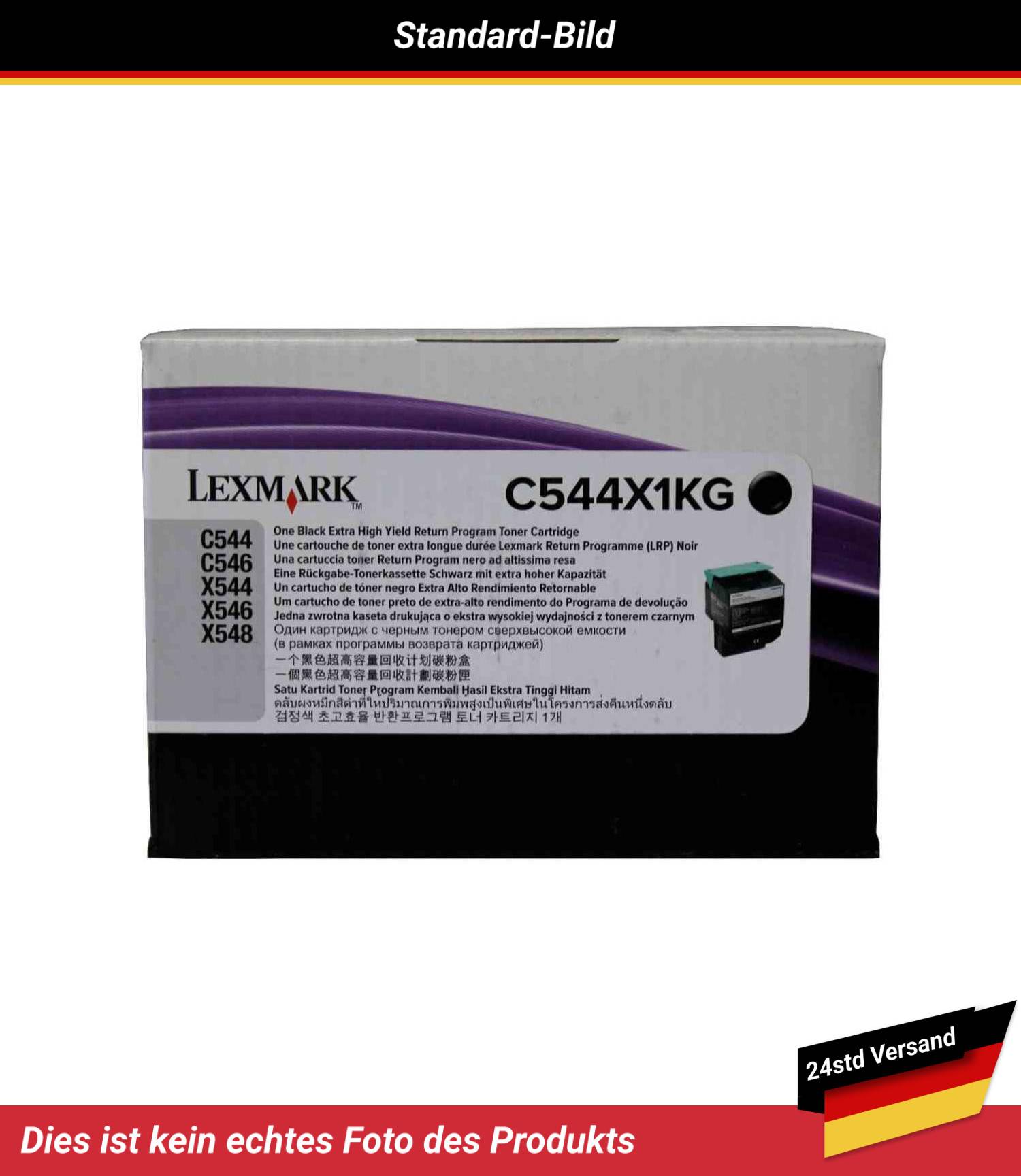 LEXMARK C544 X544 TONER CARTRIDGE BLACK RP 6K