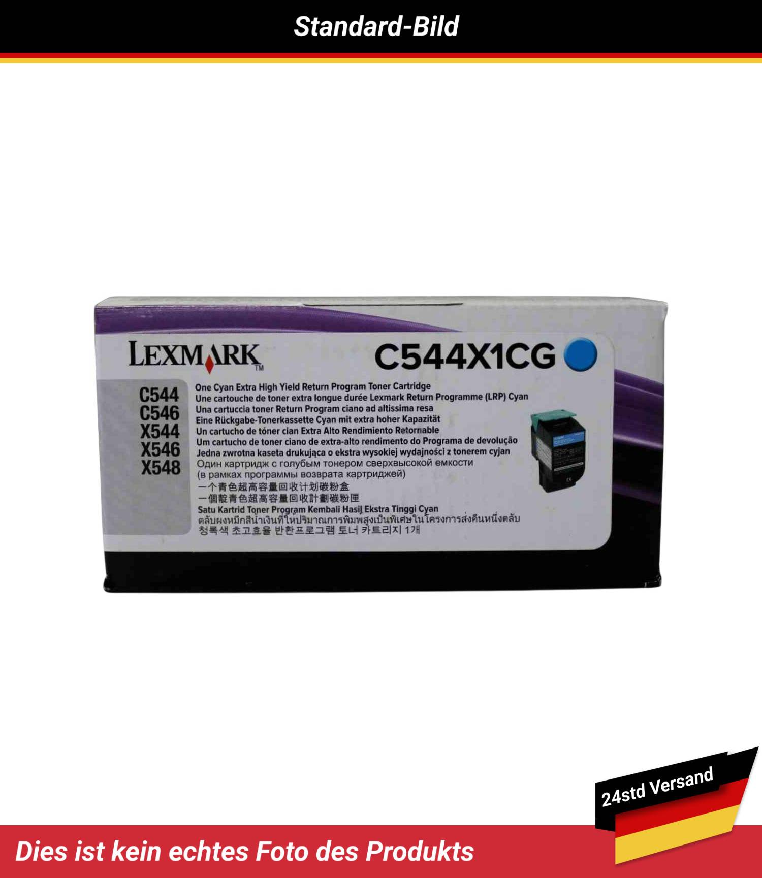LEXMARK C544 X544 TONER CARTRIDGE CYAN RP 4K