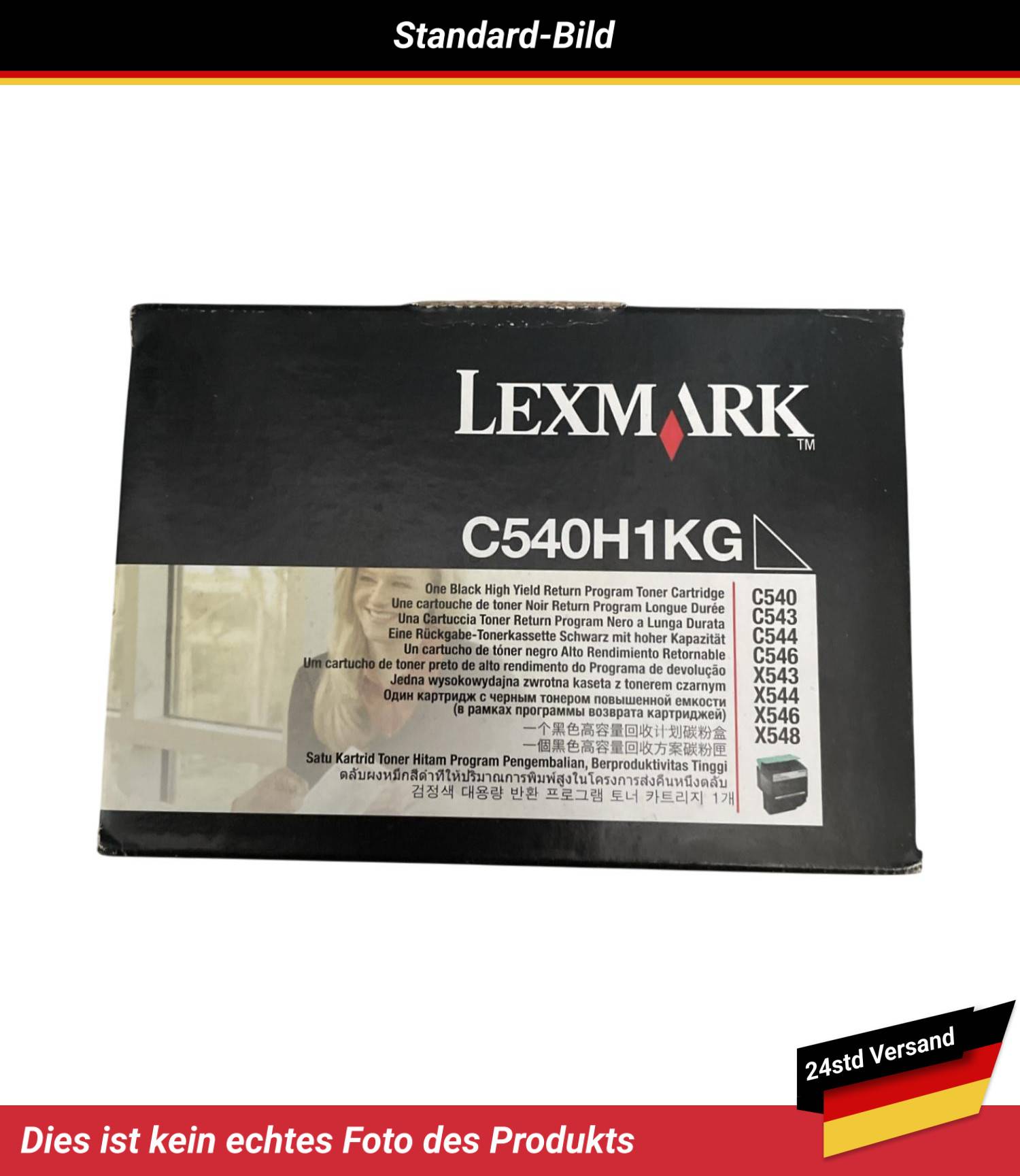 LEXMARK C540 C543 TONER CARTRIDGE BLACK RP 2.5K