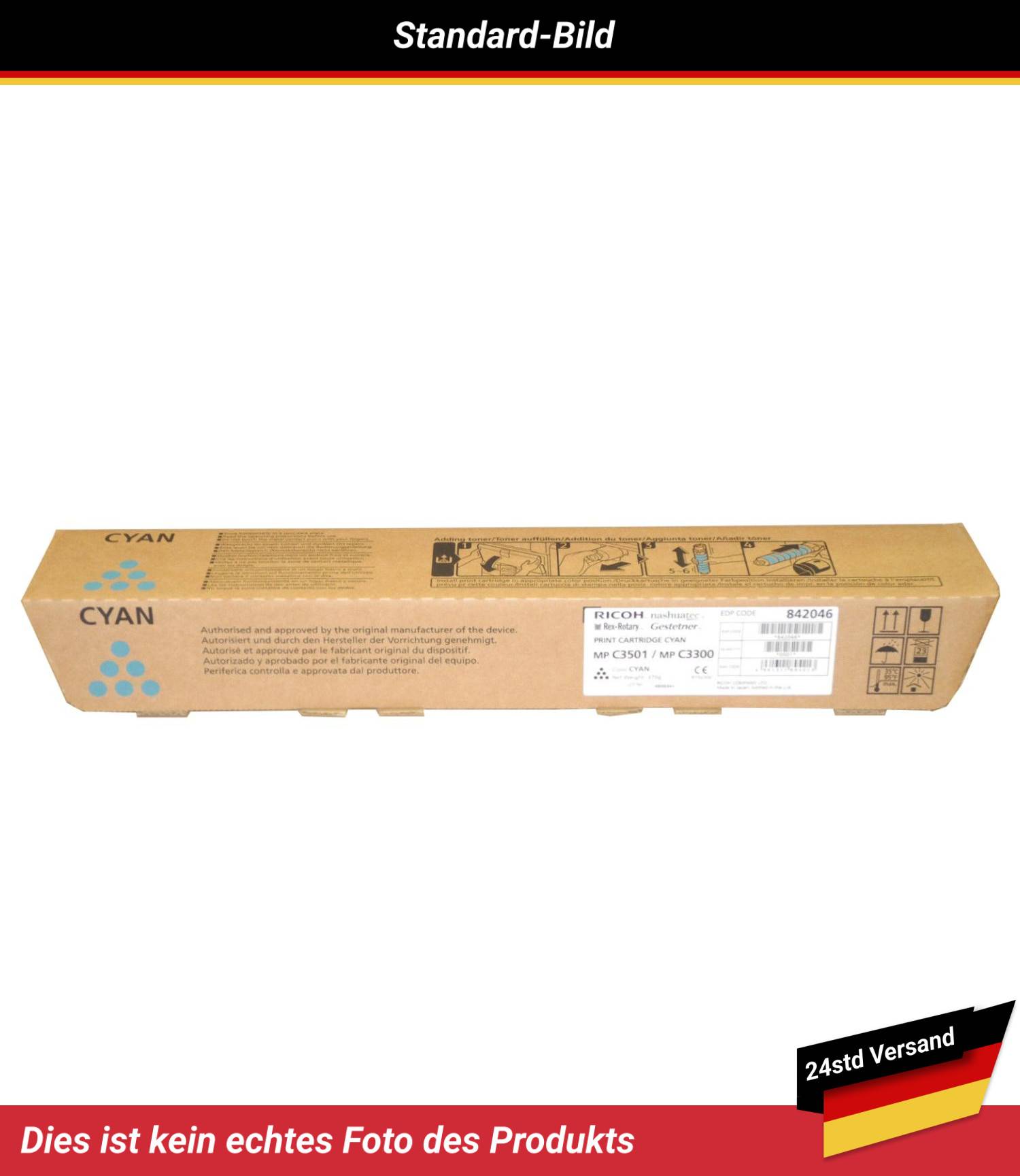 RICOH MP C3300 TONER CARTRIDGE CYAN