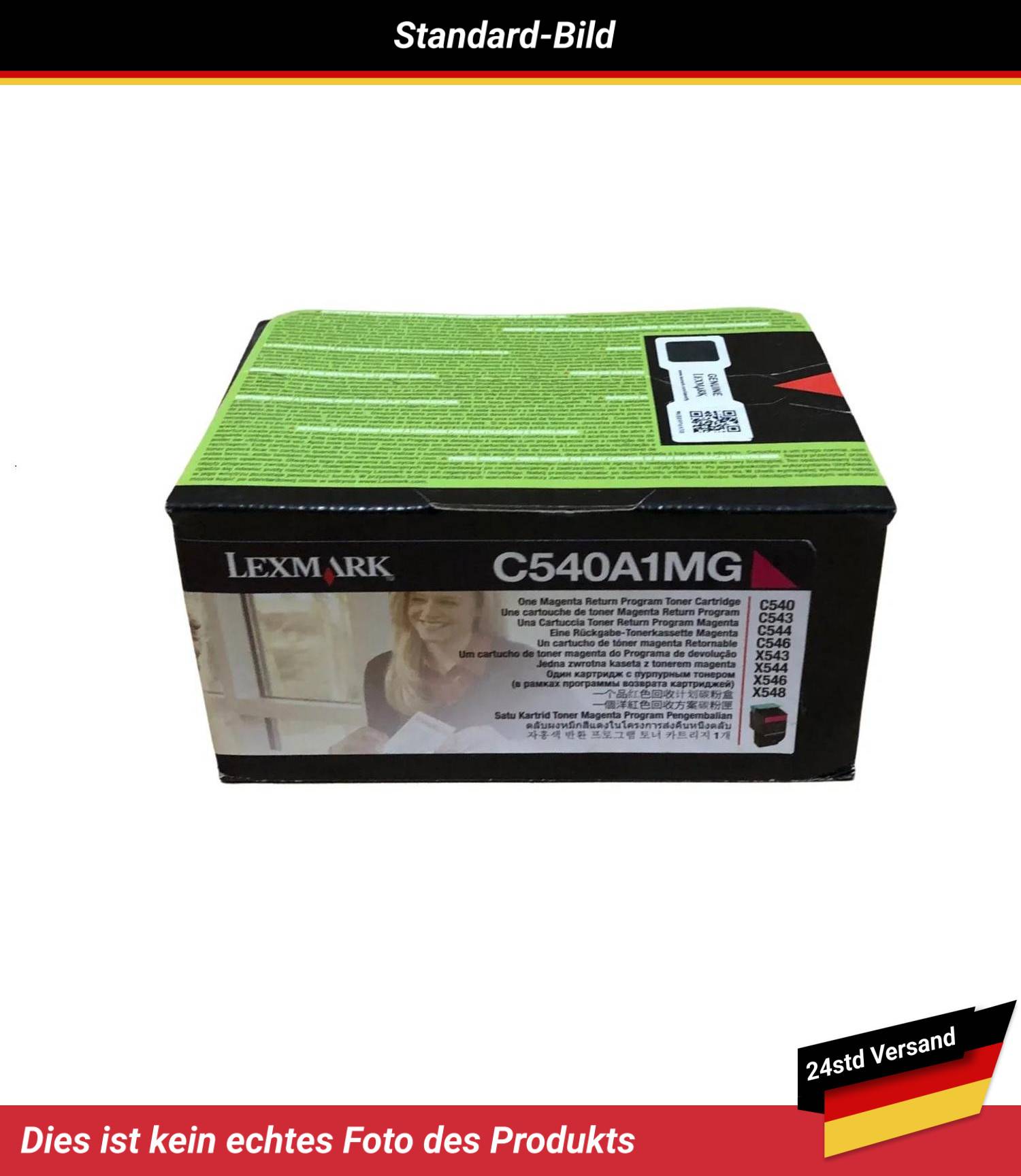 LEXMARK C540 C543 TONER CARTRIDGE MAGENTA RP 1K