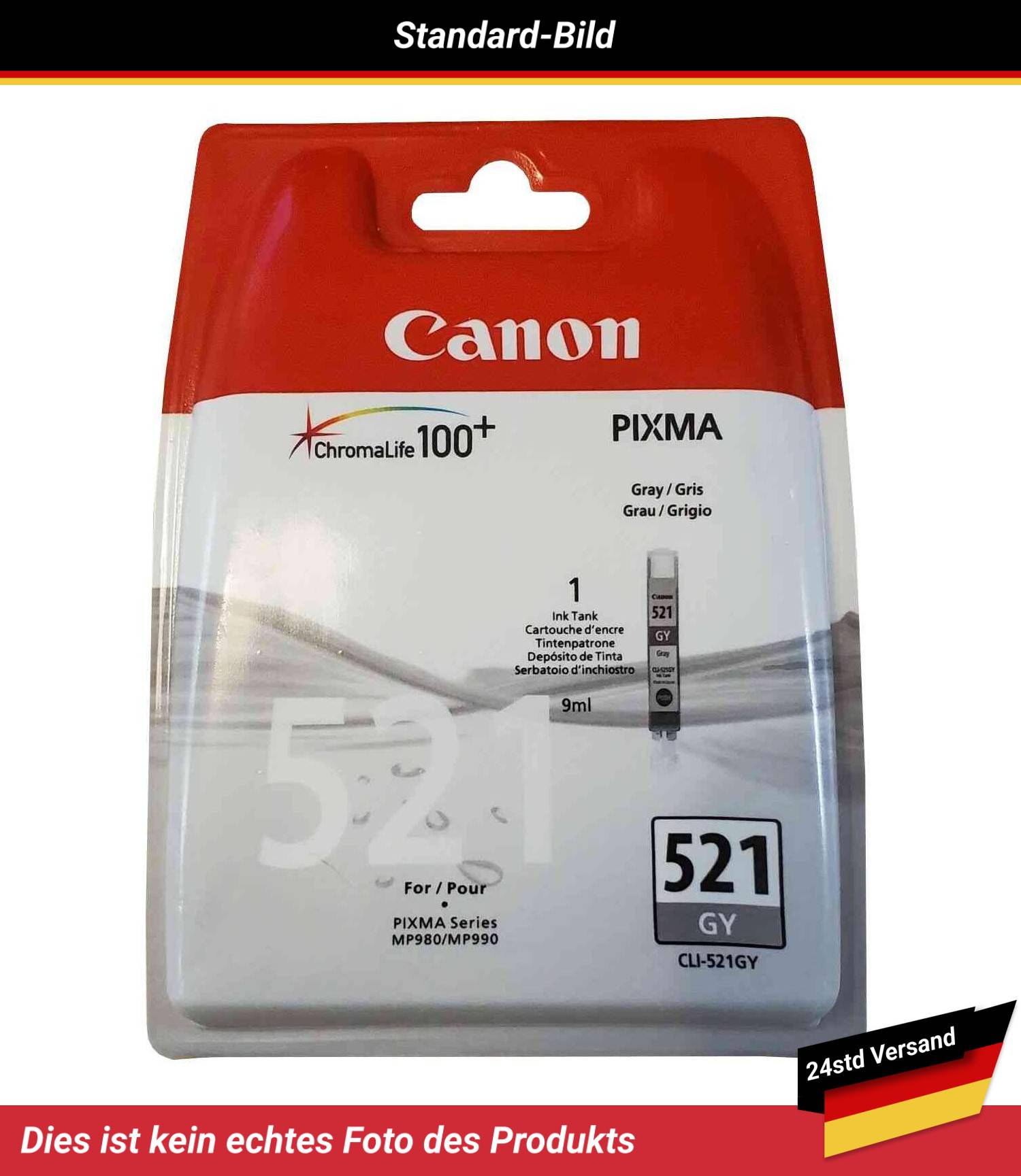 CANON CLI-521GY INK CARTRIDGE GRAY