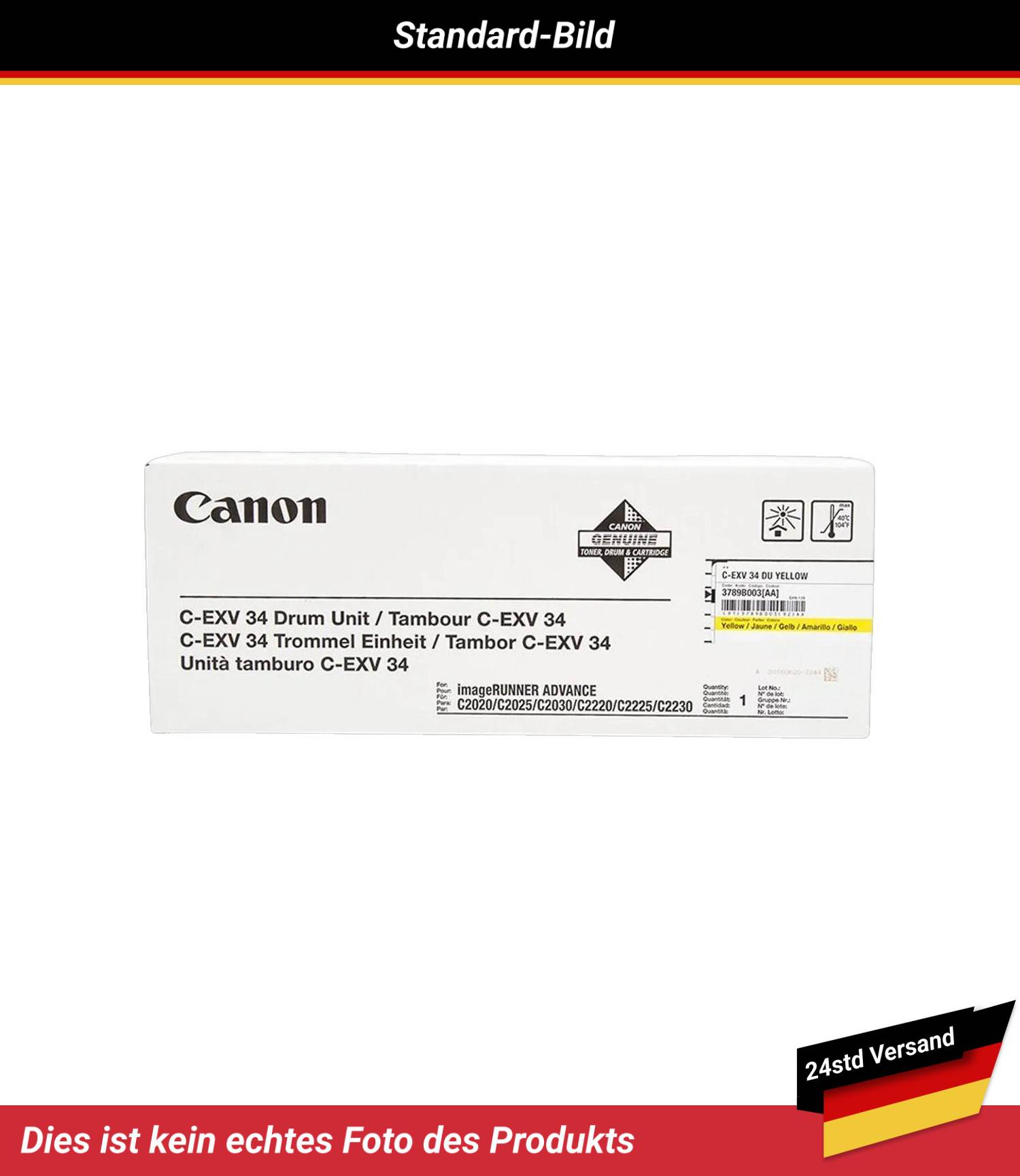 CANON C-EXV34 DRUM UNIT YELLOW