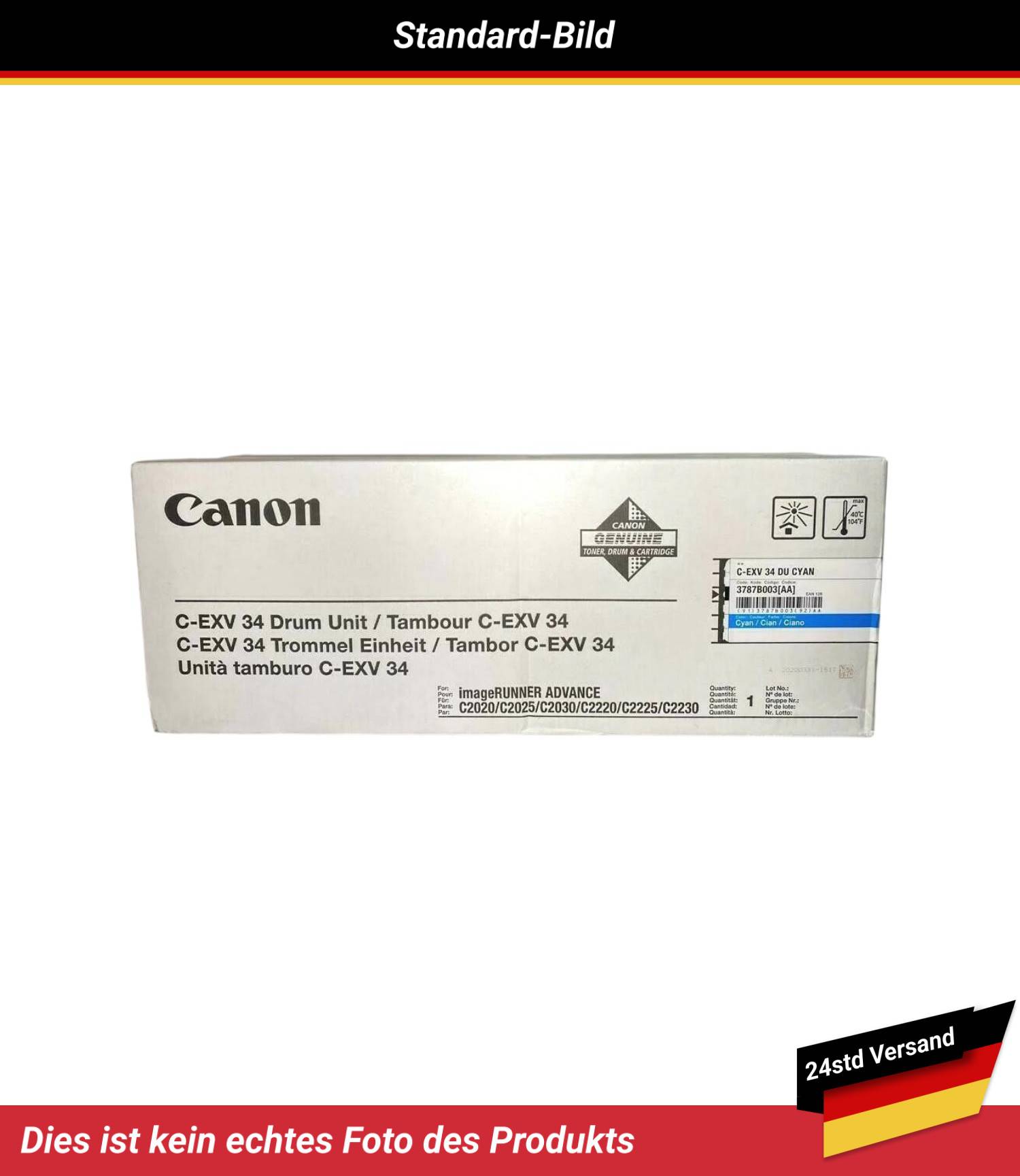 CANON C-EXV34 DRUM UNIT CYAN