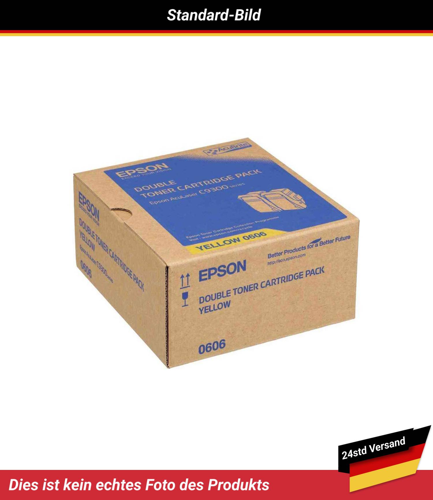 EPSON 0606 TONER CARTRIDGE YELLOW DOUBLE PACK