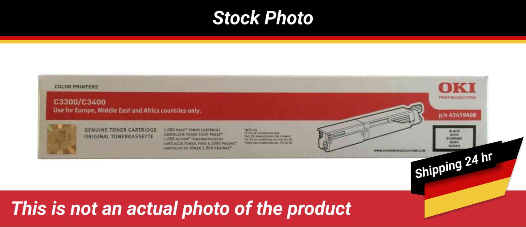 OKIDATA C3400N TONER CARTRIDGE BLACK