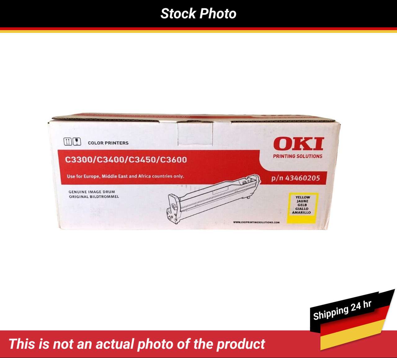 OKI C3300 C3400 IMAGE DRUM YELLOW