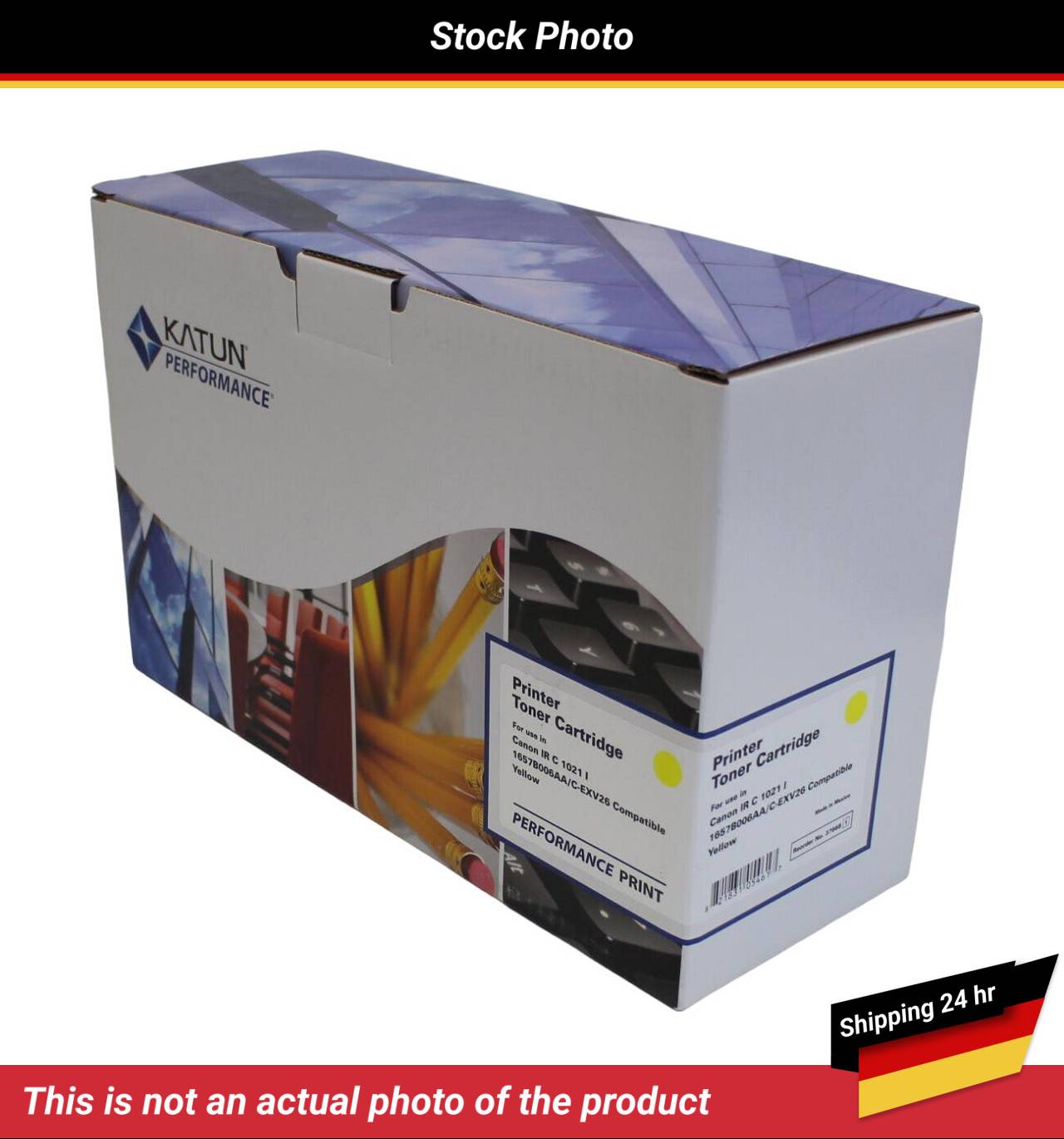 KATUN FOR CANON C-EXV26 TONER CARTRIDGE YELLOW 6K NON-OEM