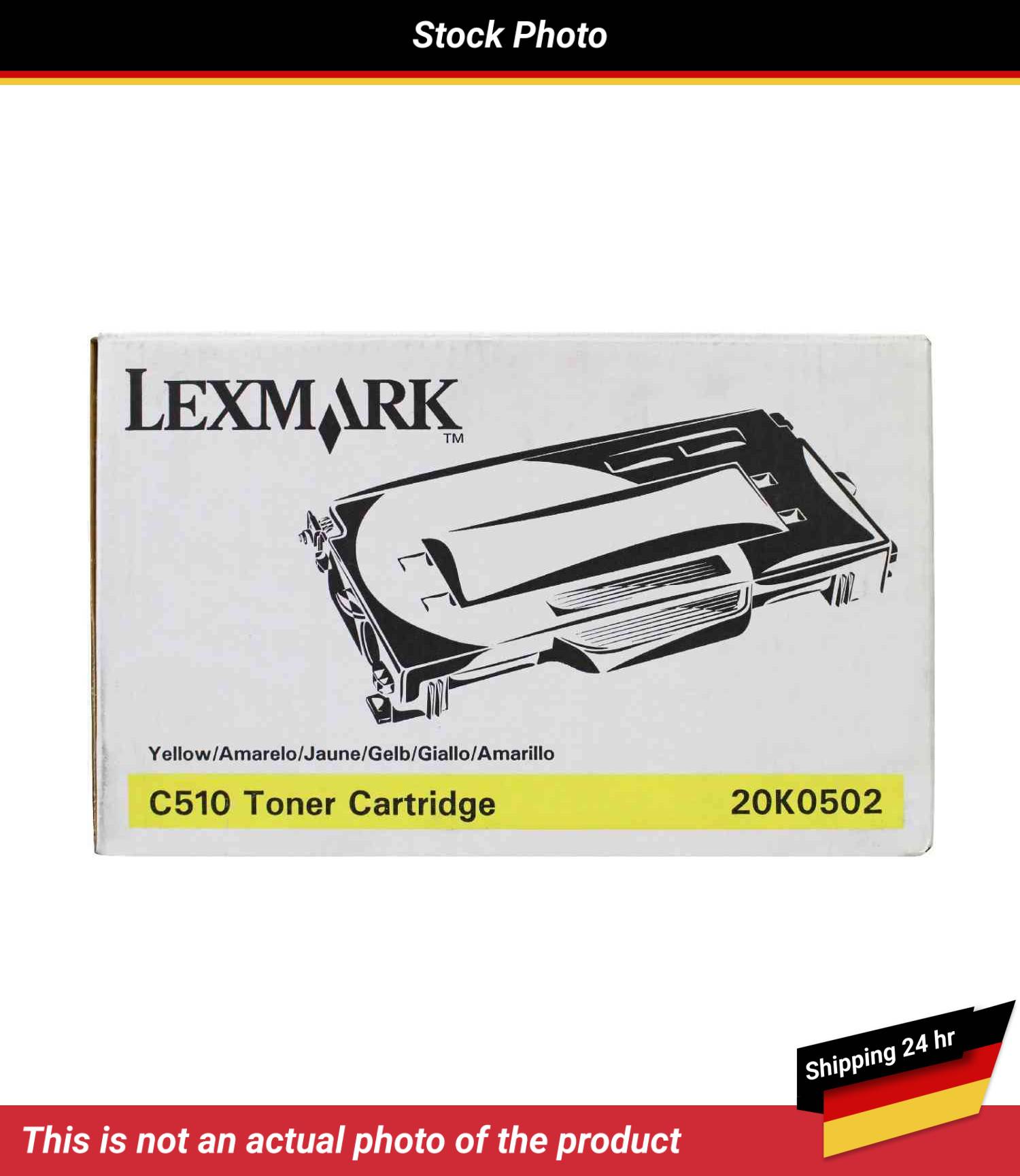 LEXMARK C510 TONER CART YELLOW 3K