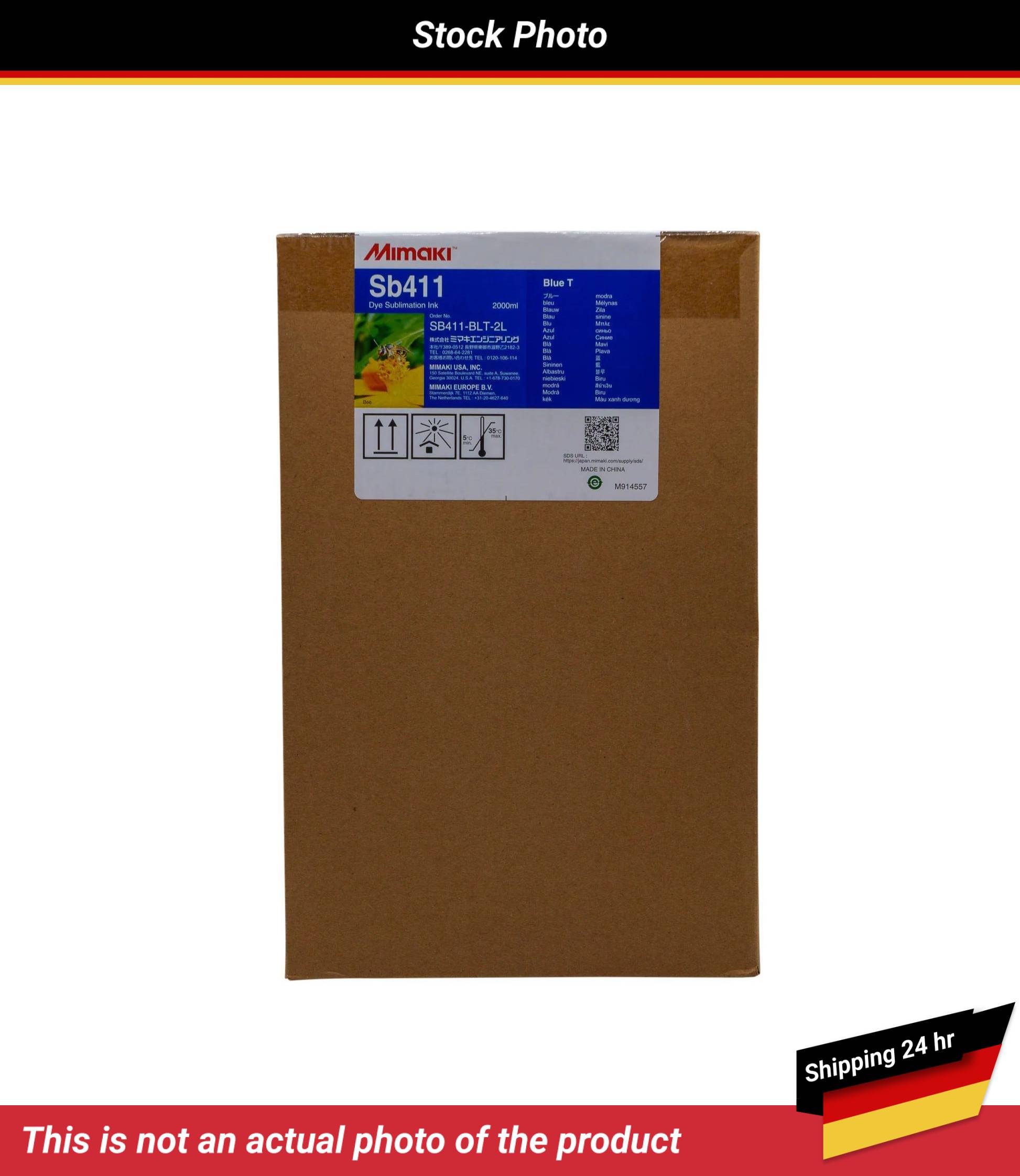 MIMAKI SB411 DYE SUBLIMATION INK BLUE 2L