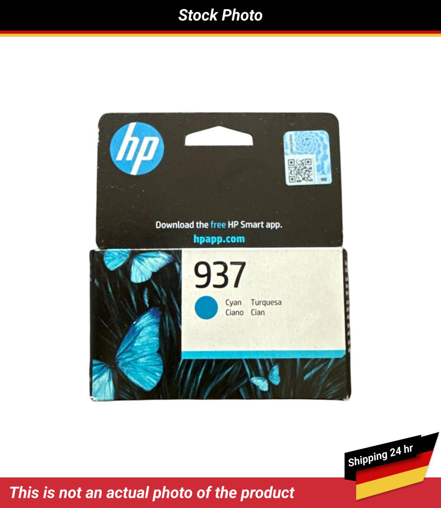 HP 937 INK CARTRIDGE CYAN