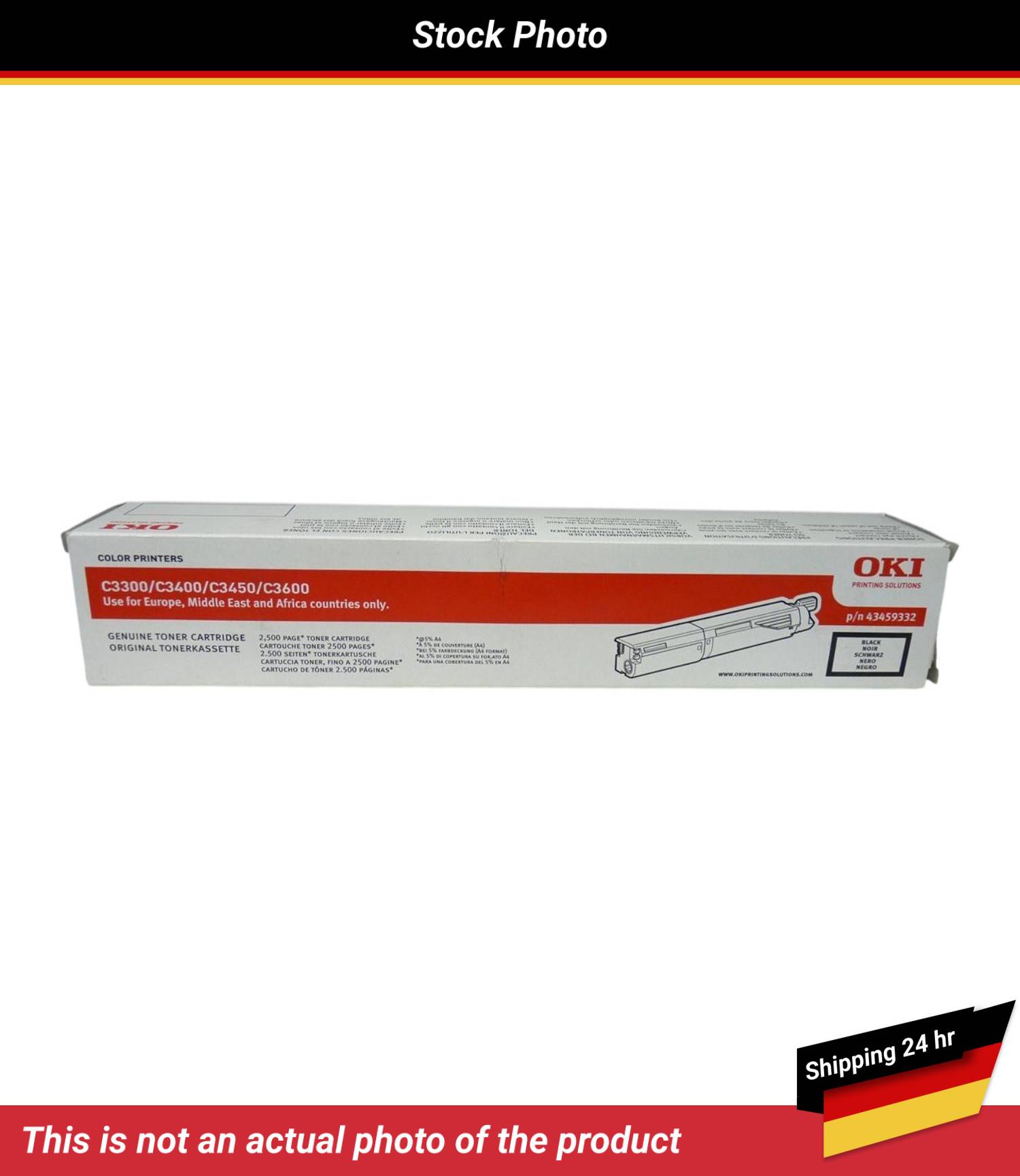 OKI C3300 C3400 C3450 C3600 TONER BLACK