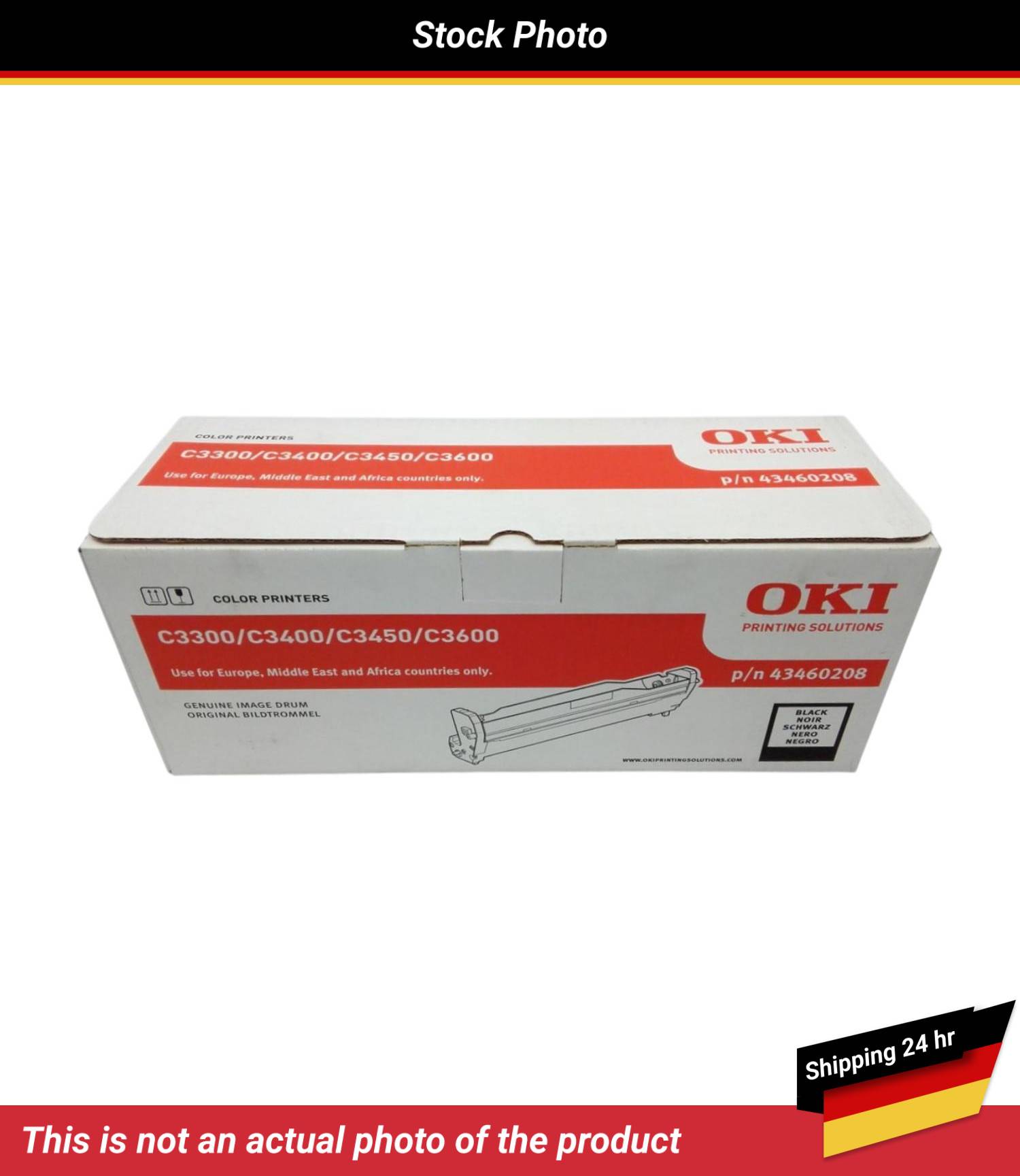 OKI C3300 C3400 C3450 C3600 IMAGE DRUM BLACK