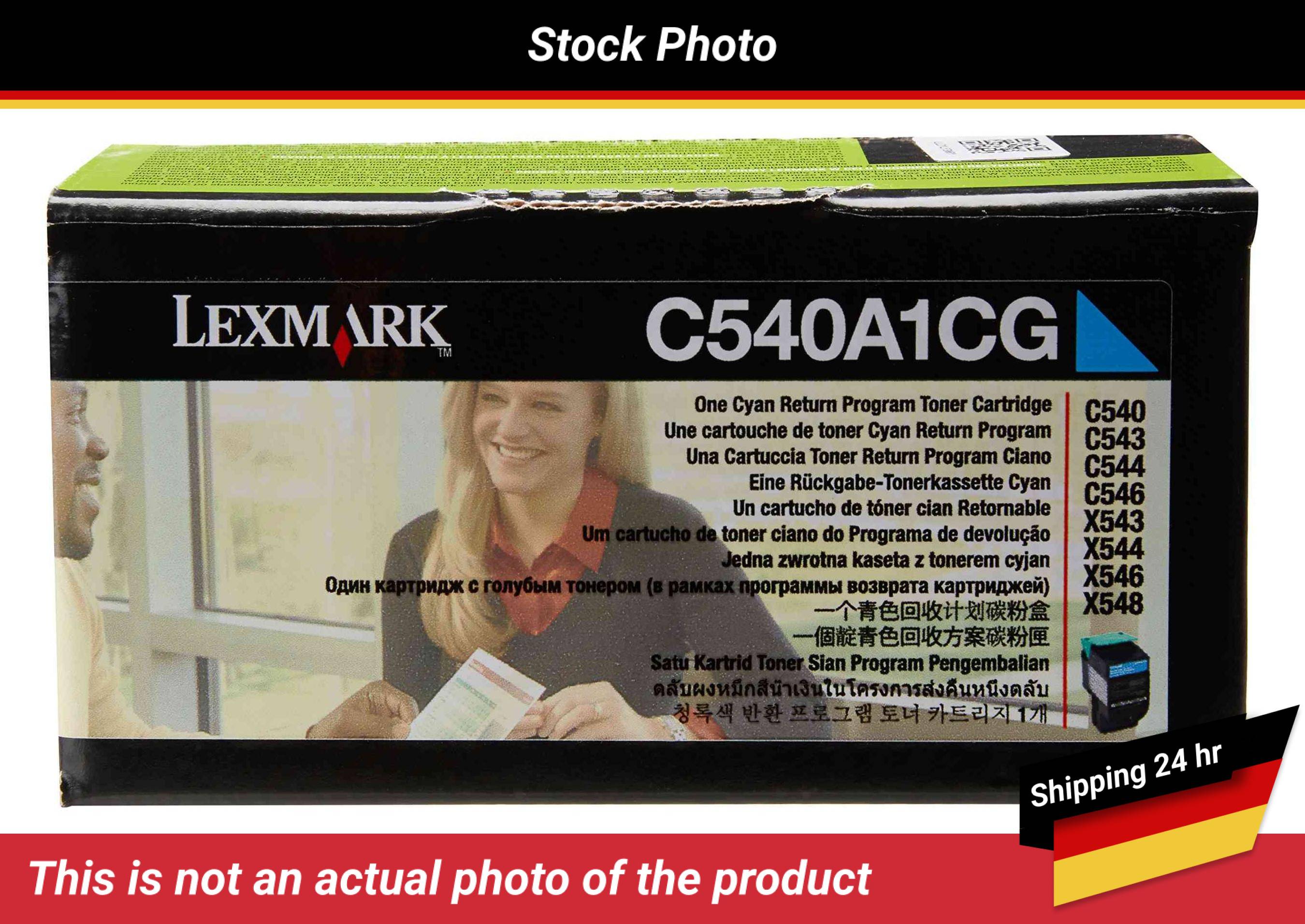 LEXMARK C540 C543 TONER CARTRIDGE CYAN RP 1K