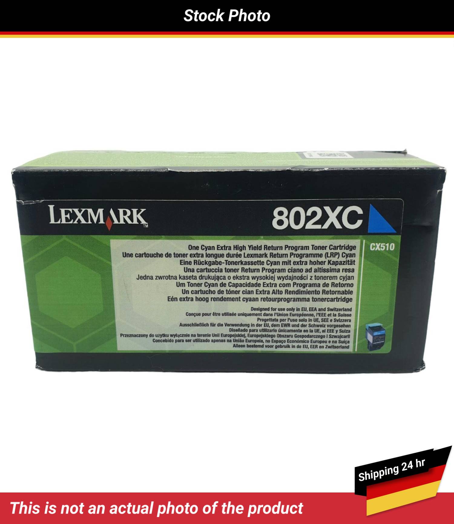 LEXMARK 802XC TONER CARTRIDGE CYAN RP 4K