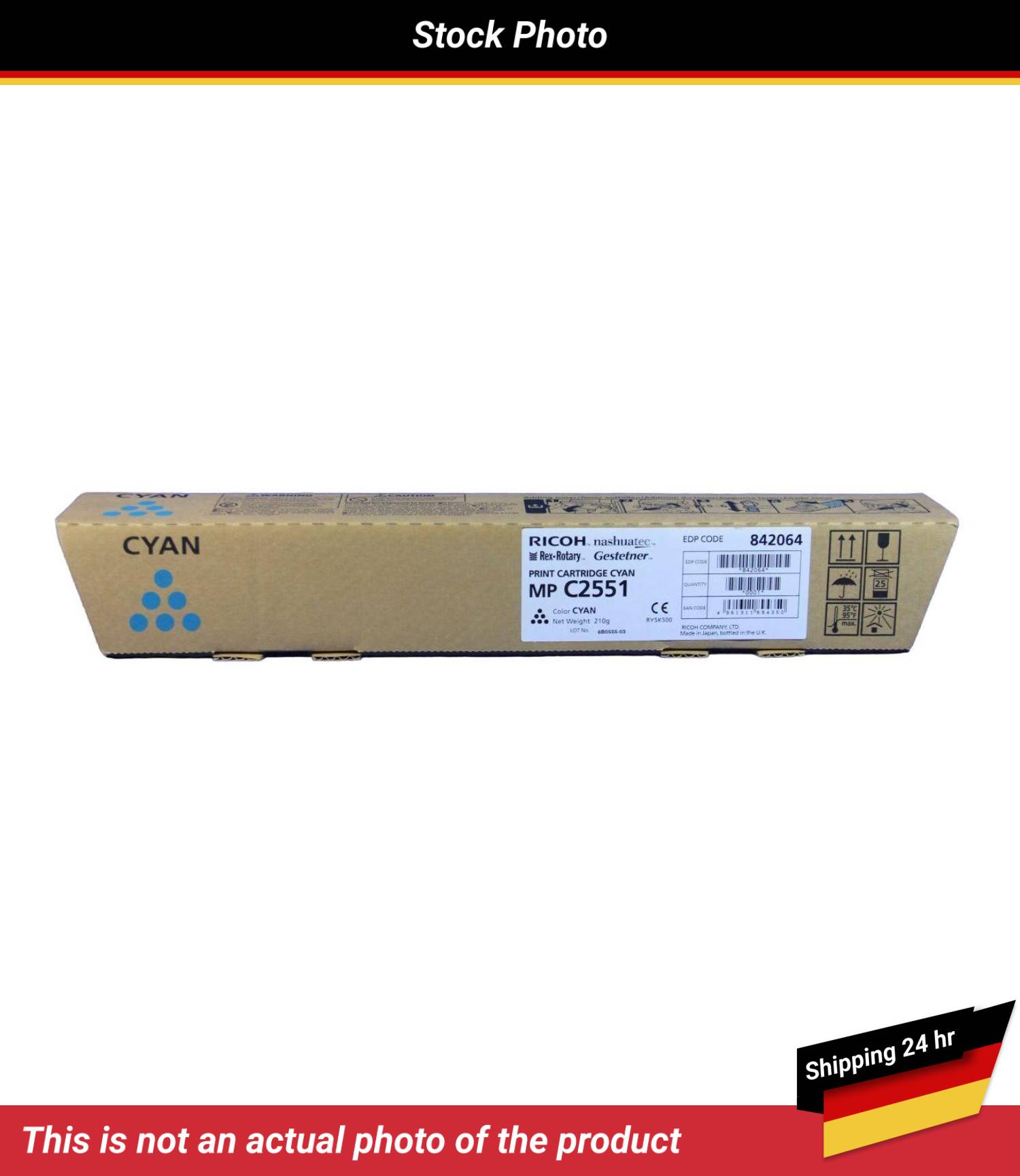 RICOH MP C2551 PRINT CARTRIDGE CYAN