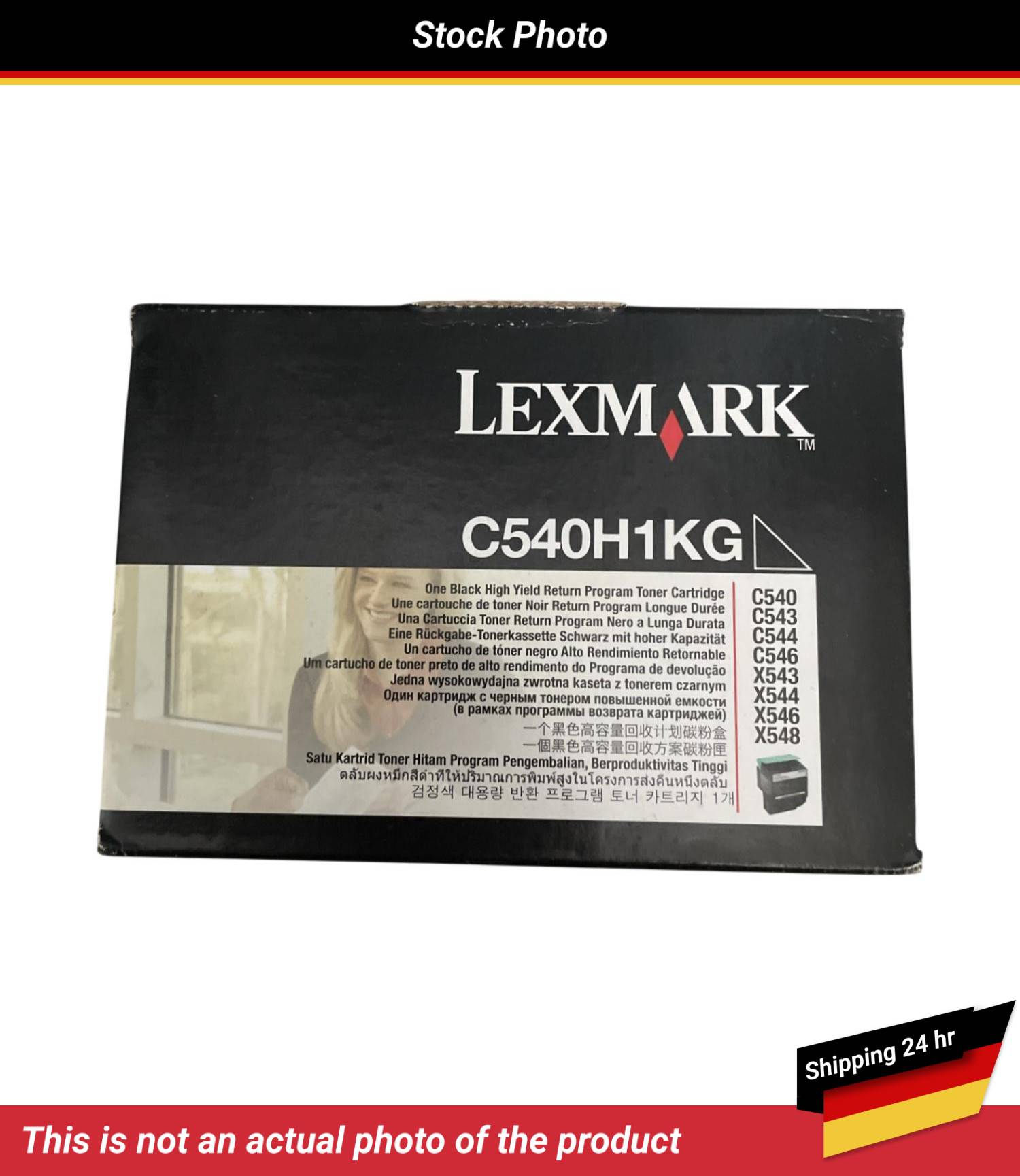 LEXMARK C540 C543 TONER CARTRIDGE BLACK RP 2.5K