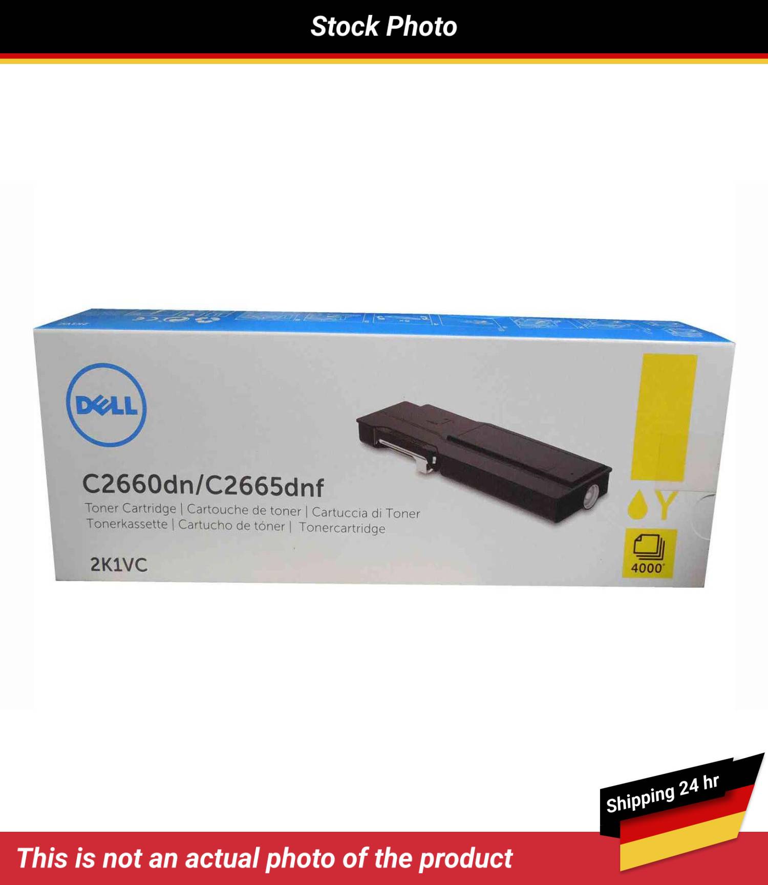 DELL C2660DN TONER CARTRIDGE YELLOW 4K