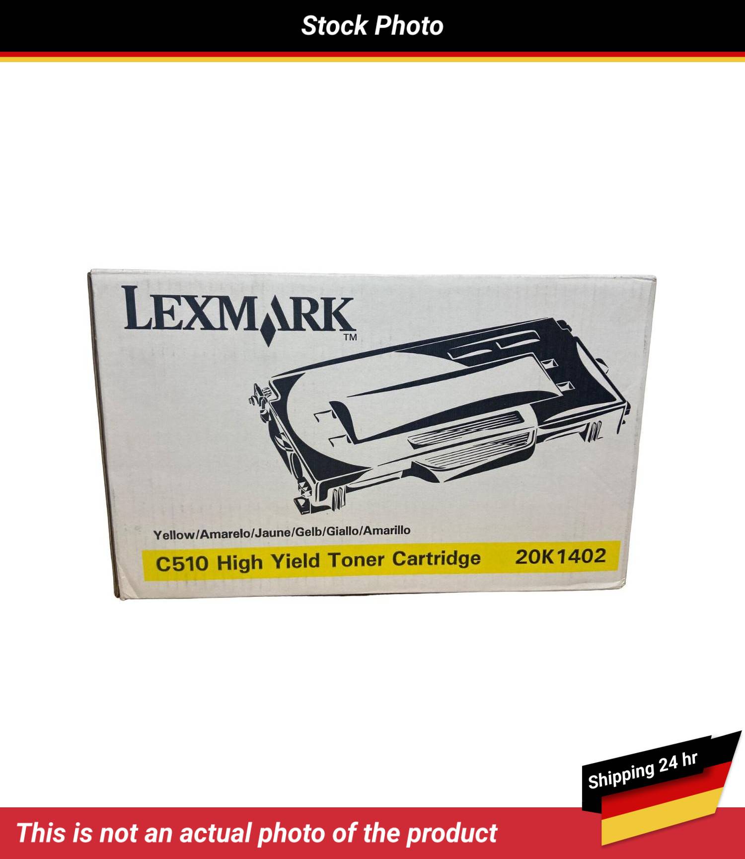 LEXMARK C510 TONER CART YELLOW 6.6K