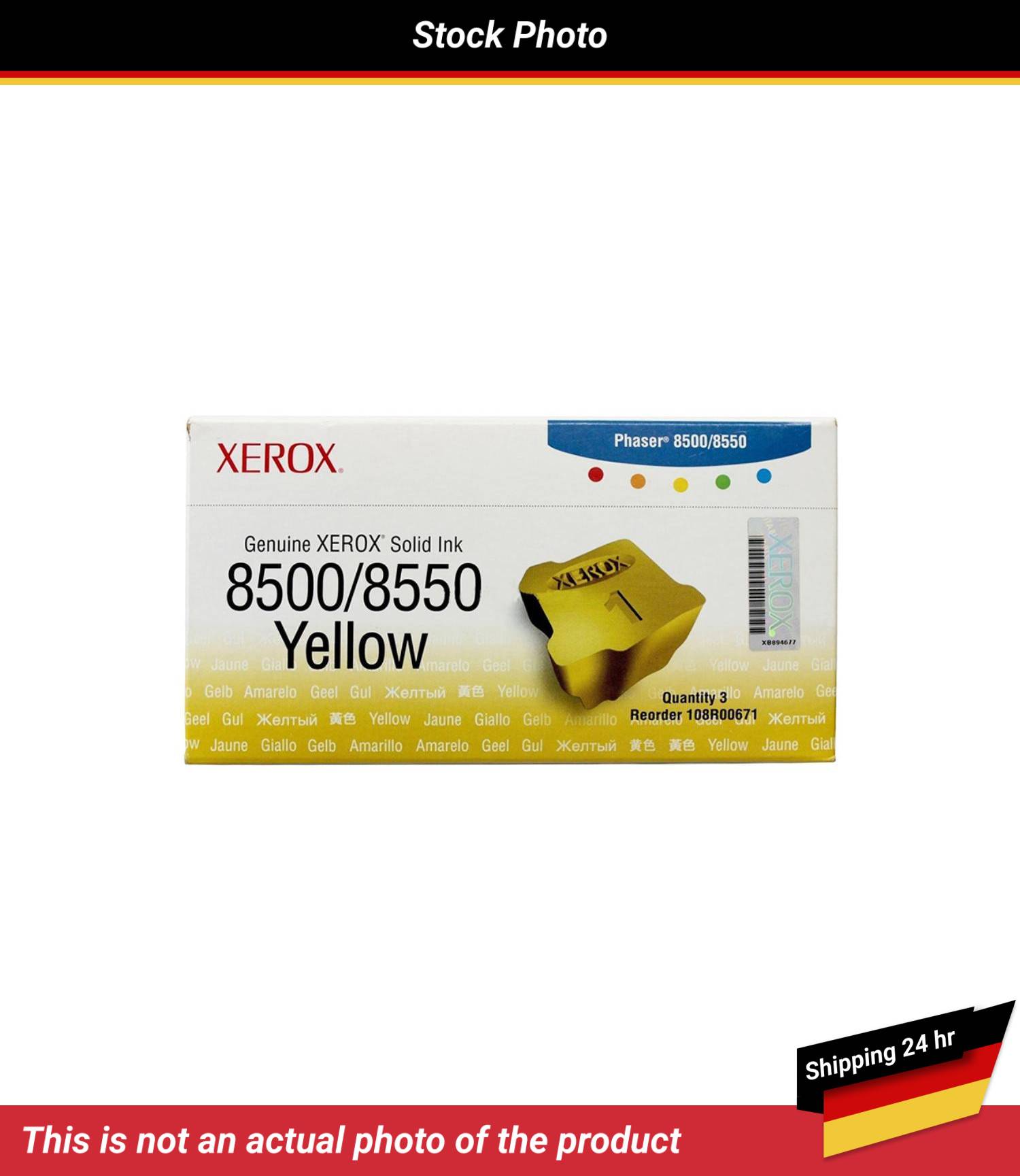 XEROX PHASER 8500 8550 SOLID INK YELLOW