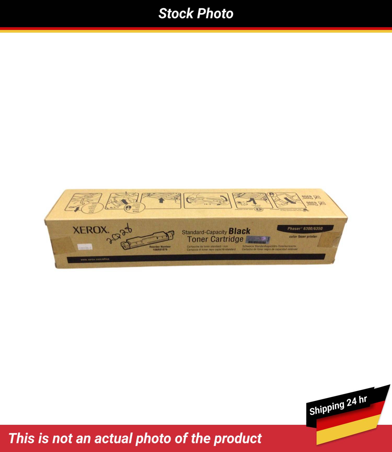 XEROX PHASER 6300 6350 TONER CART BLACK 4K