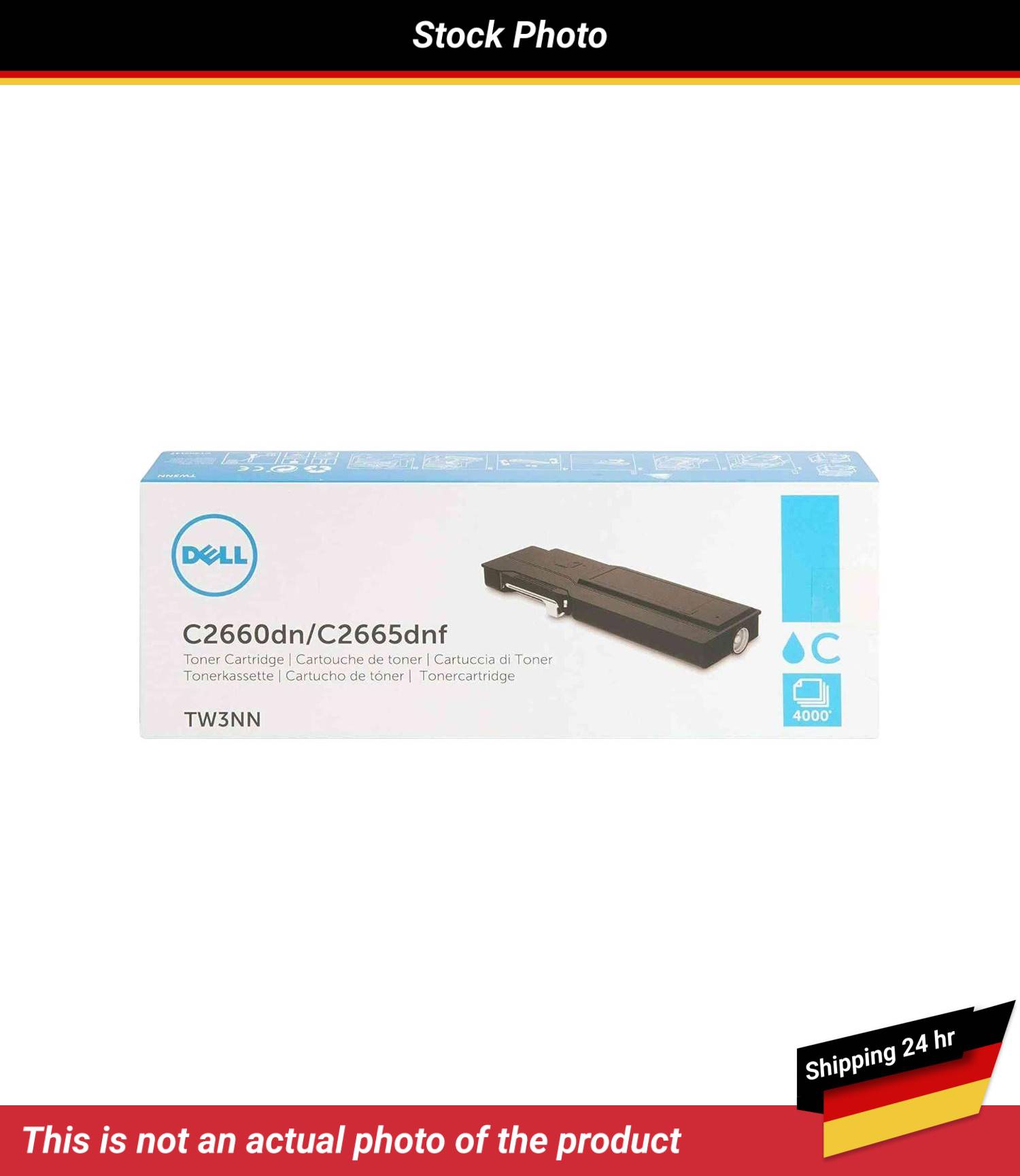 DELL C2660DN TONER CARTRIDGE CYAN 4K