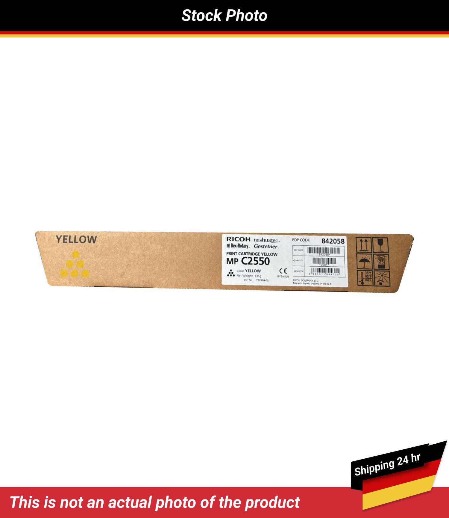 RICOH MP C2550E PRINT CARTRIDGE YELLOW