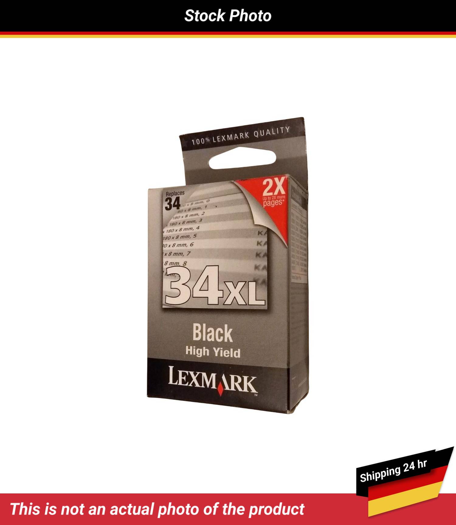 LEXMARK 34XL INK CARTRIDGE BLACK HIGH YIELD