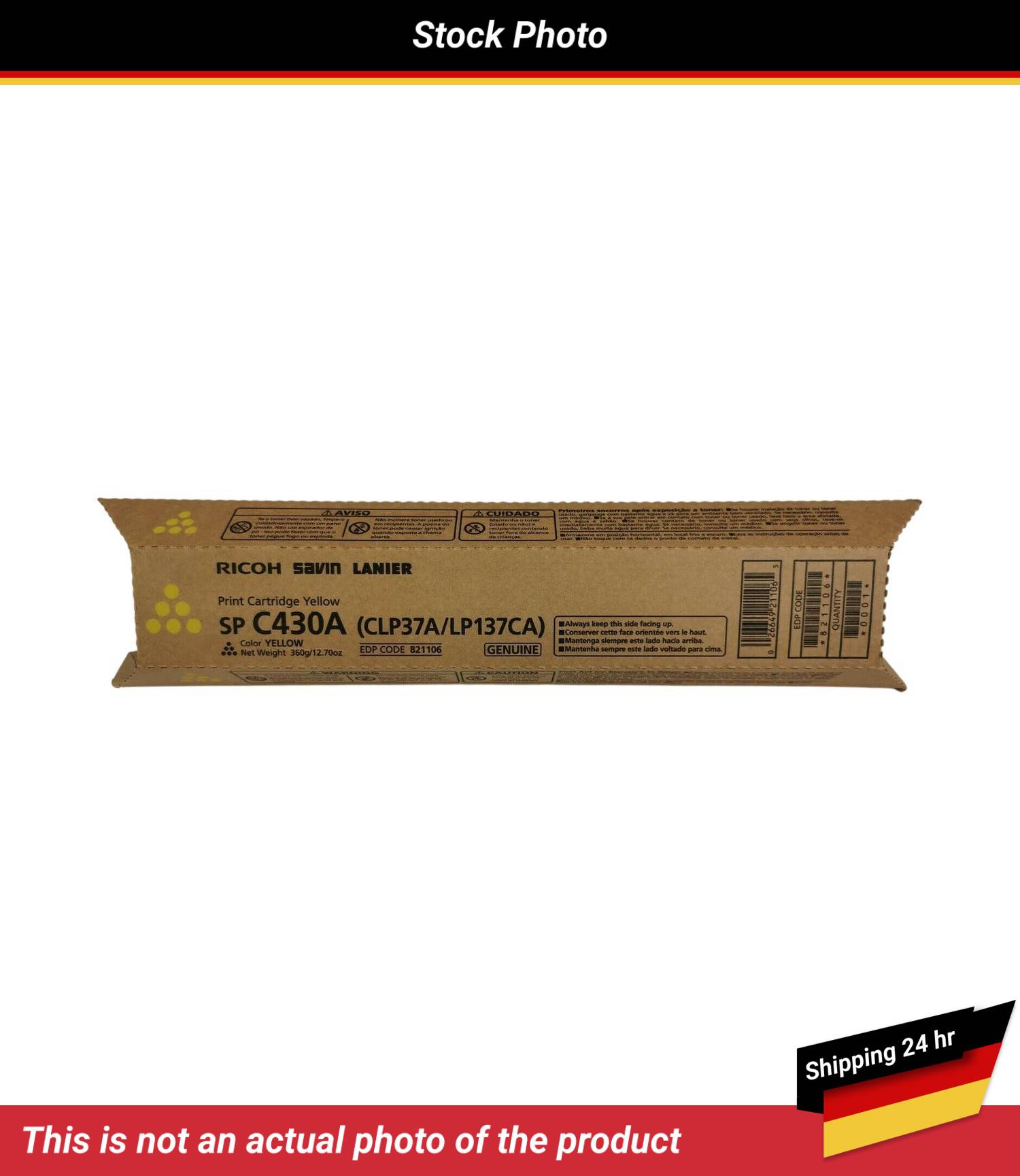 RICOH SL SP C430A PRINT CTG YELLOW 21K