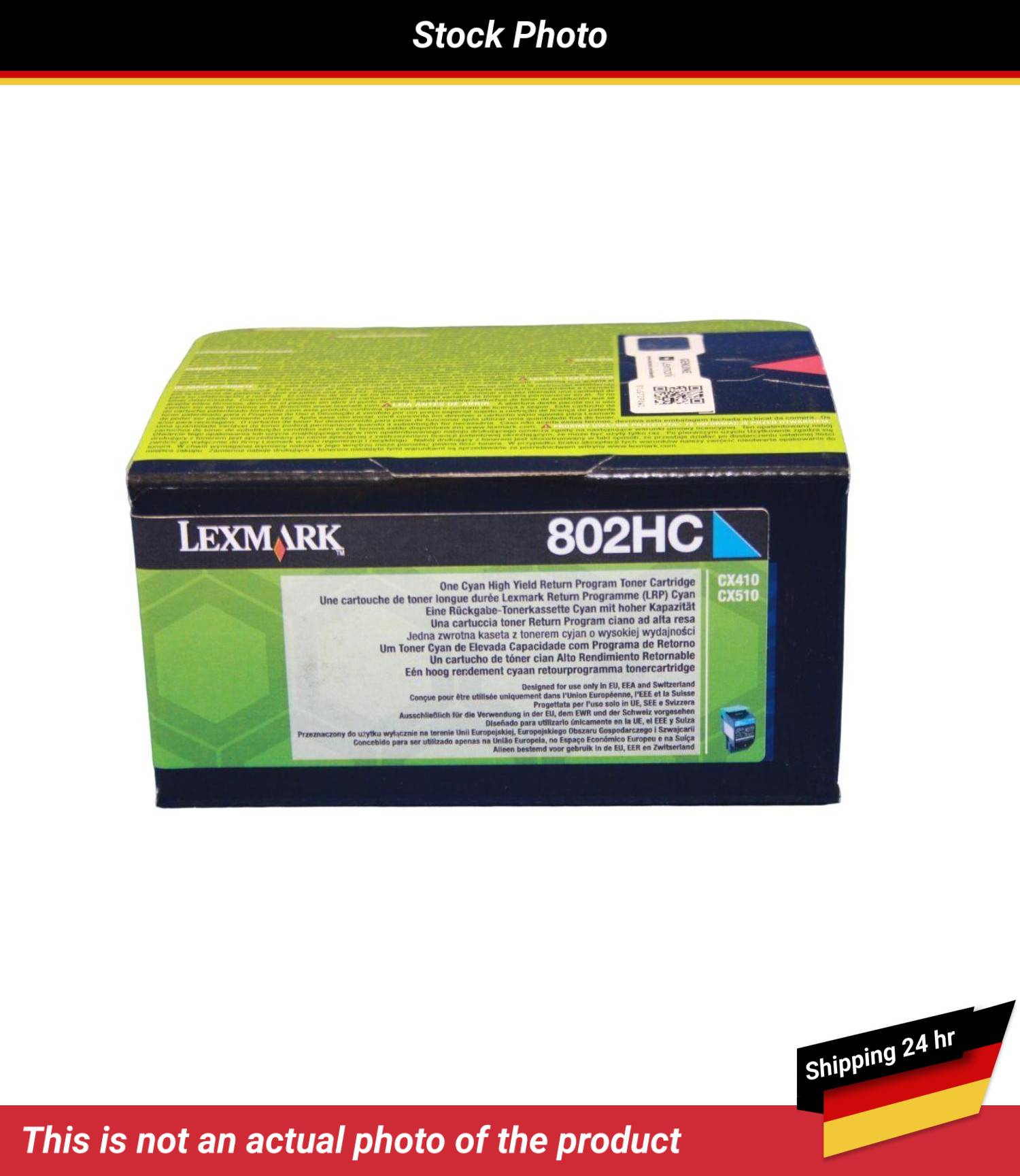 LEXMARK 802HC RP TONER CARTRIDGE CYAN 3K