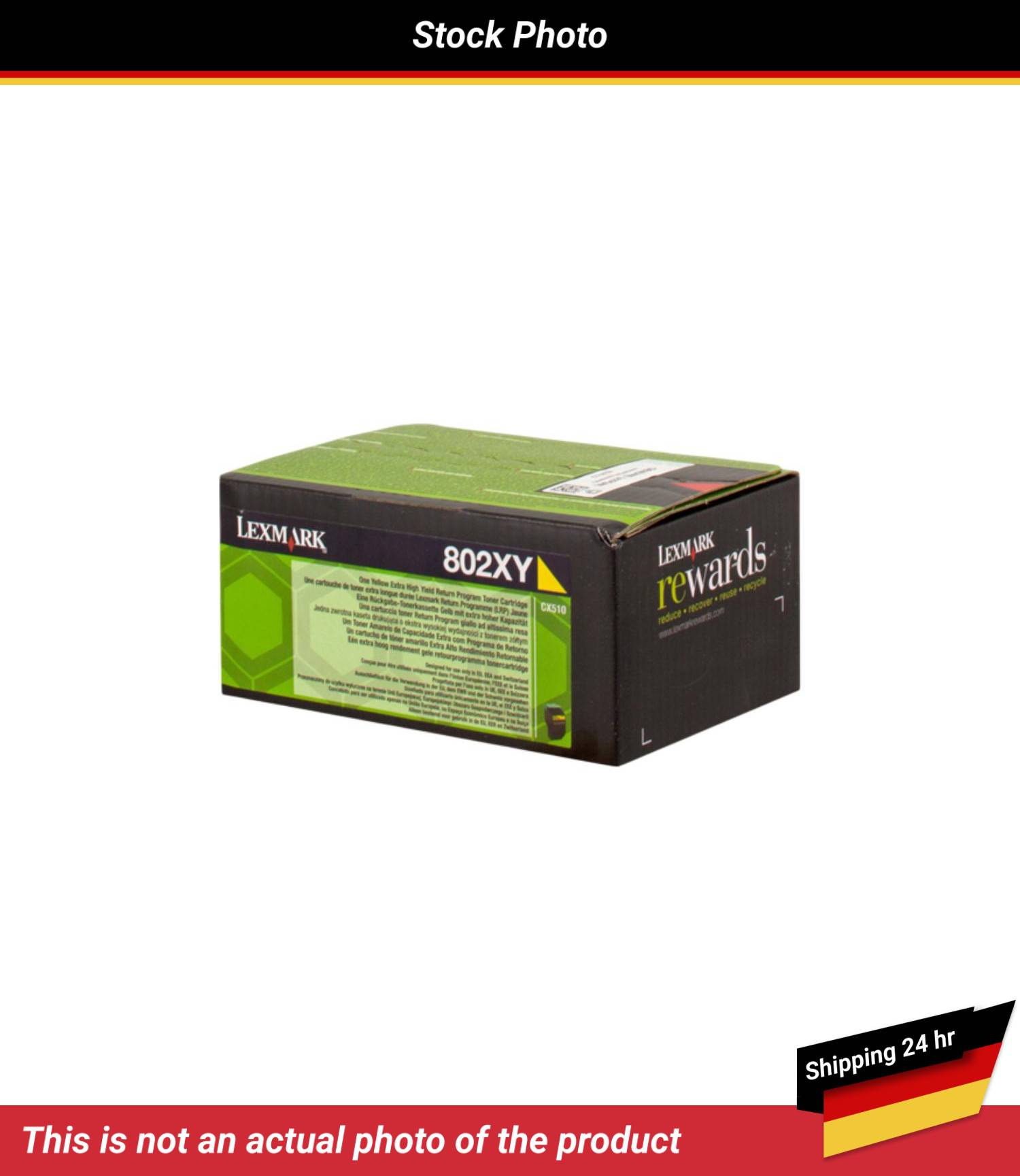 LEXMARK 802XY TONER CARTRIDGE YELLOW RP 4K