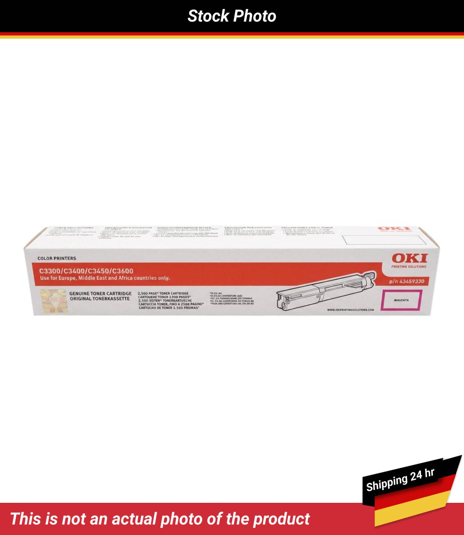 OKI C3300 C3400 TONER MAGENTA HIGH YIELD