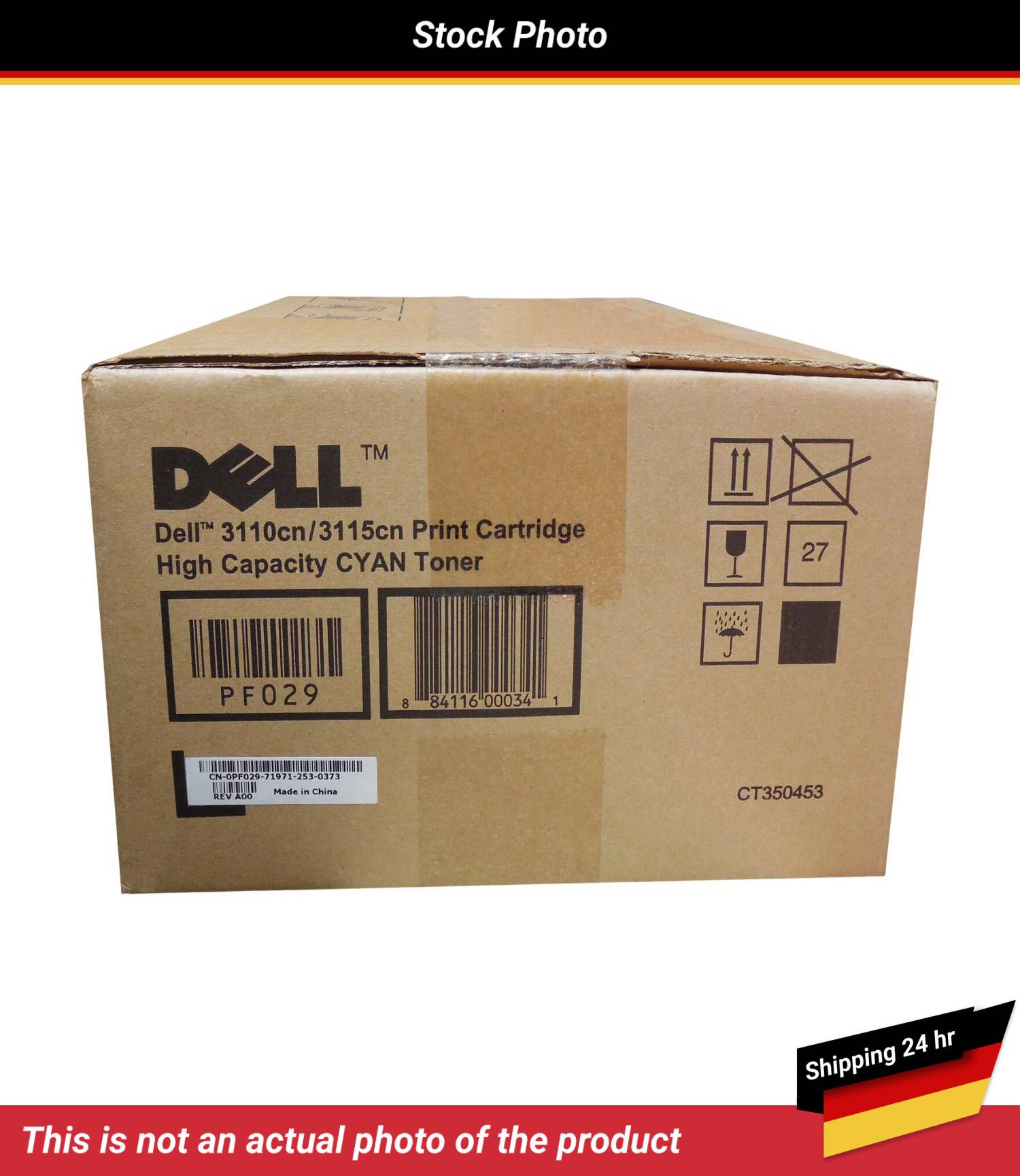 DELL 3110CN 3115CN TONER CARTRIDGE CYAN 8K