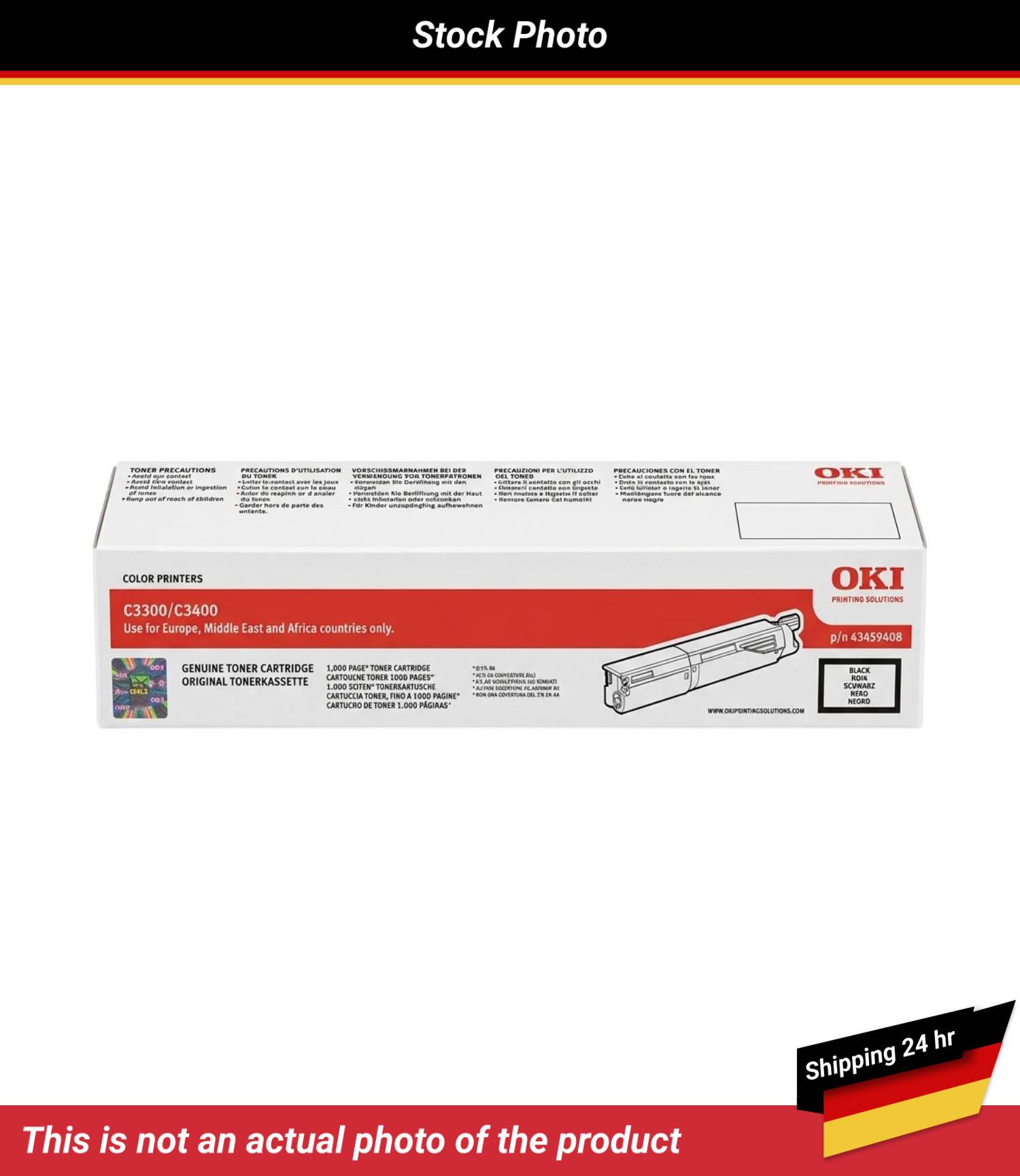 OKIDATA C3400N TONER CARTRIDGE BLACK