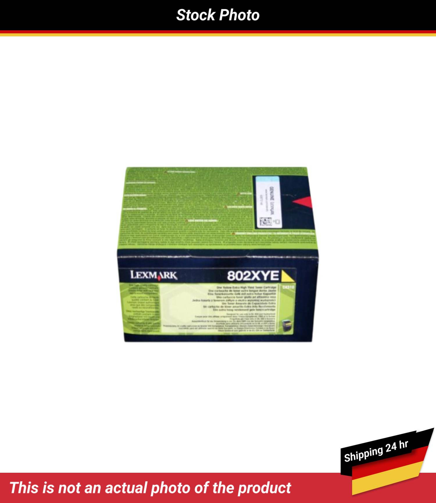 LEXMARK 802XYE TONER CARTRIDGE YELLOW 4K