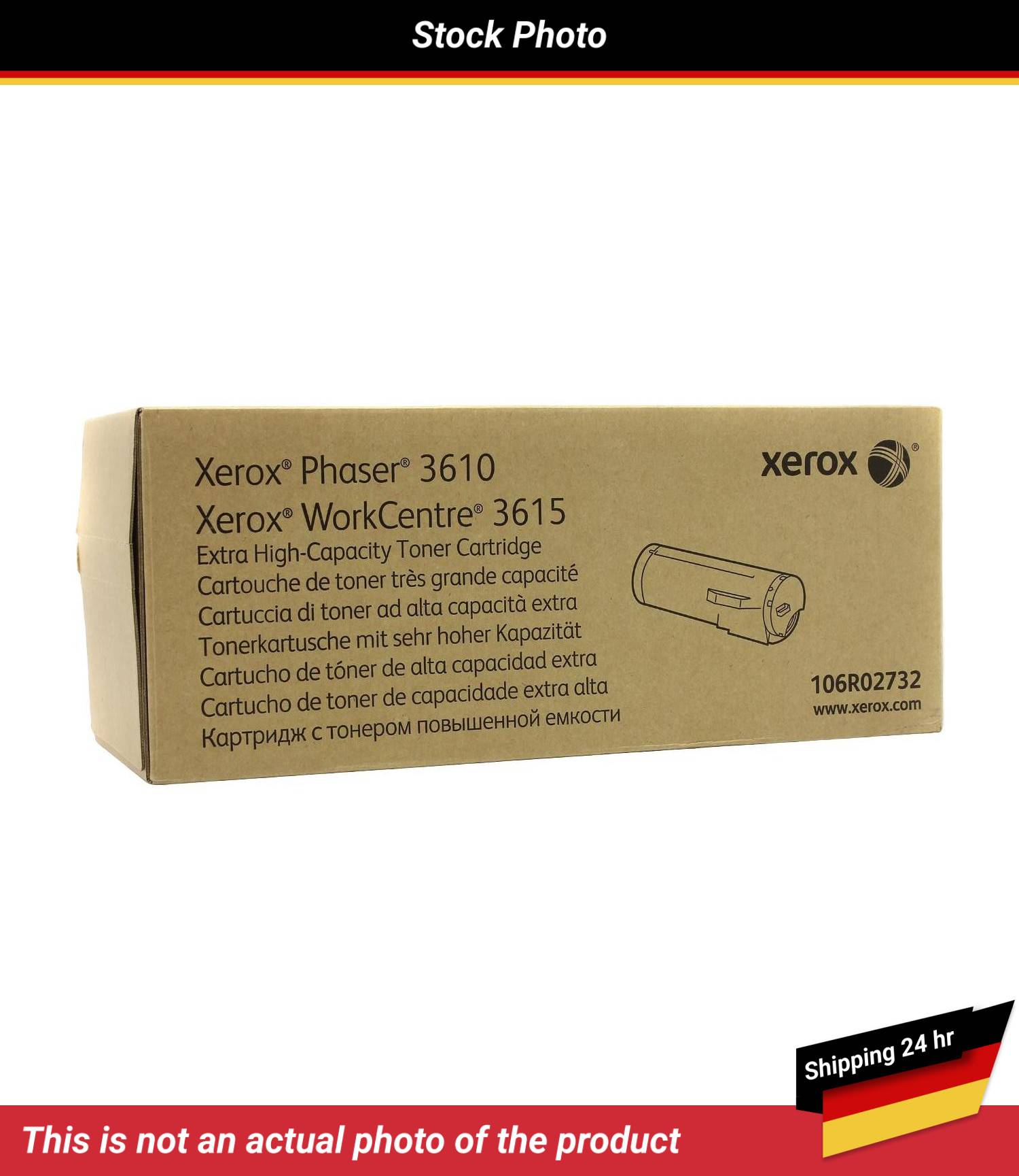 XEROX PHASER 3610 TONER CTG BLACK 25.3K DMO