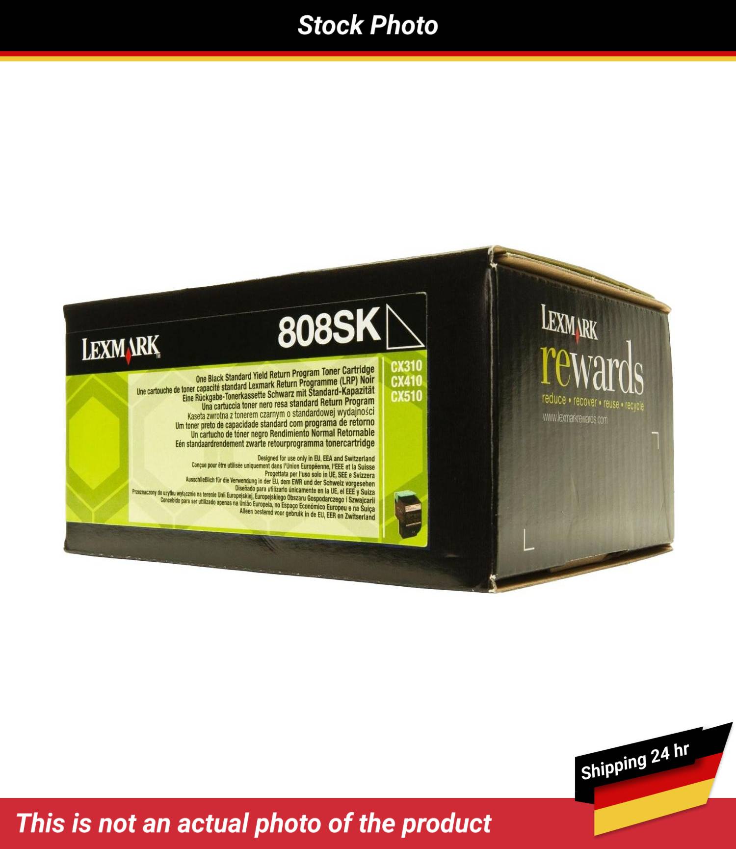 LEXMARK 808SK TONER CARTRIDGE BLACK RP 2.5K