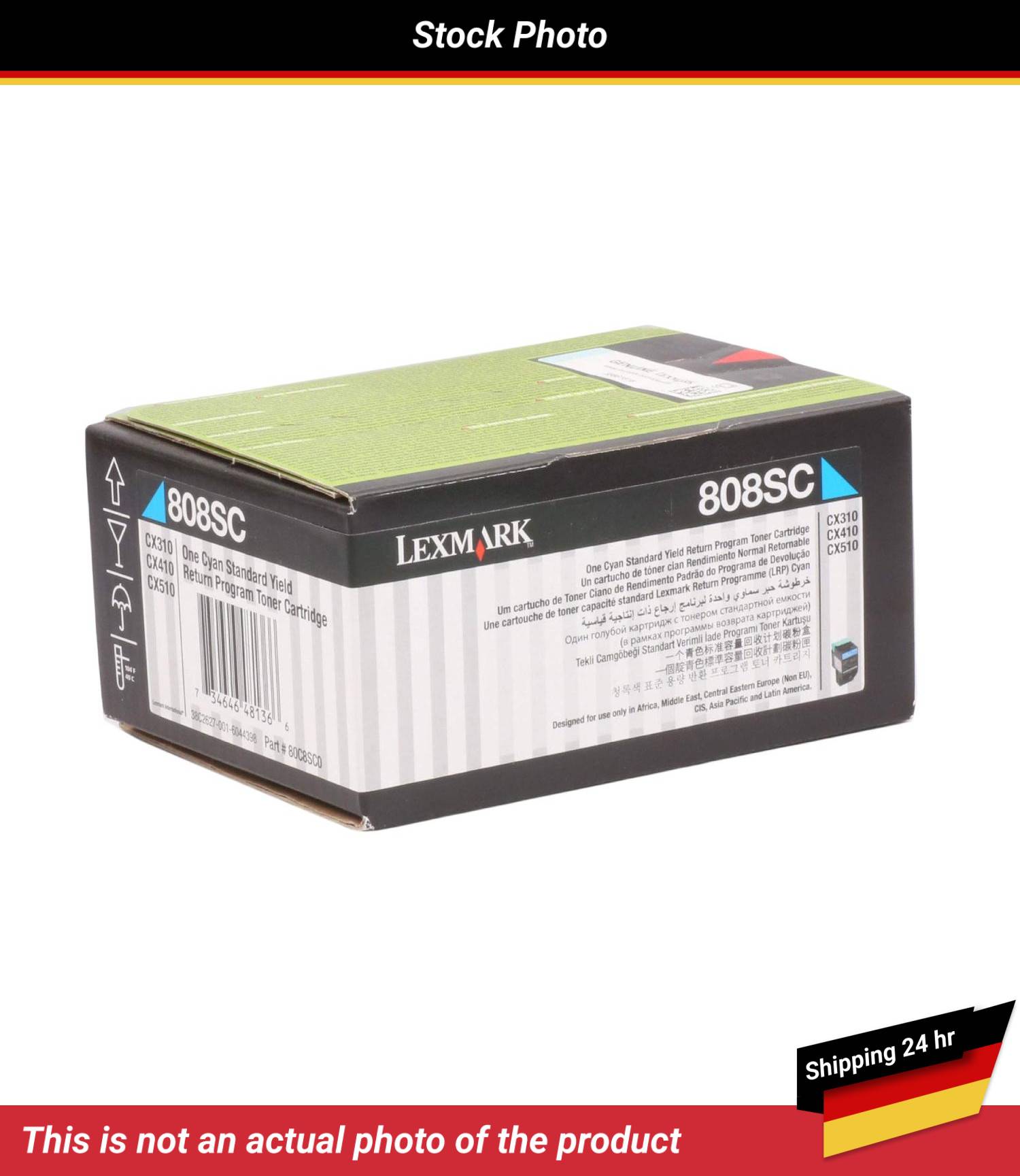 LEXMARK 808SC TONER CARTRIDGE CYAN RP 2K