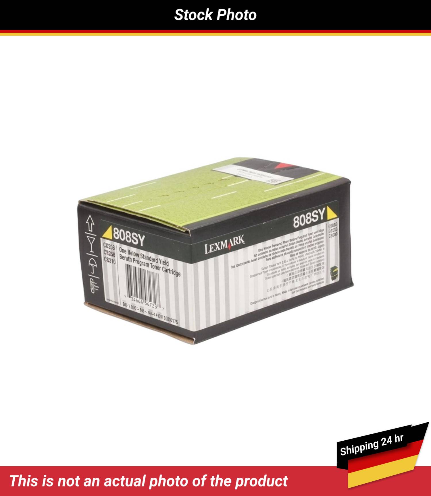 LEXMARK 808SY TONER CARTRIDGE YELLOW RP 2K