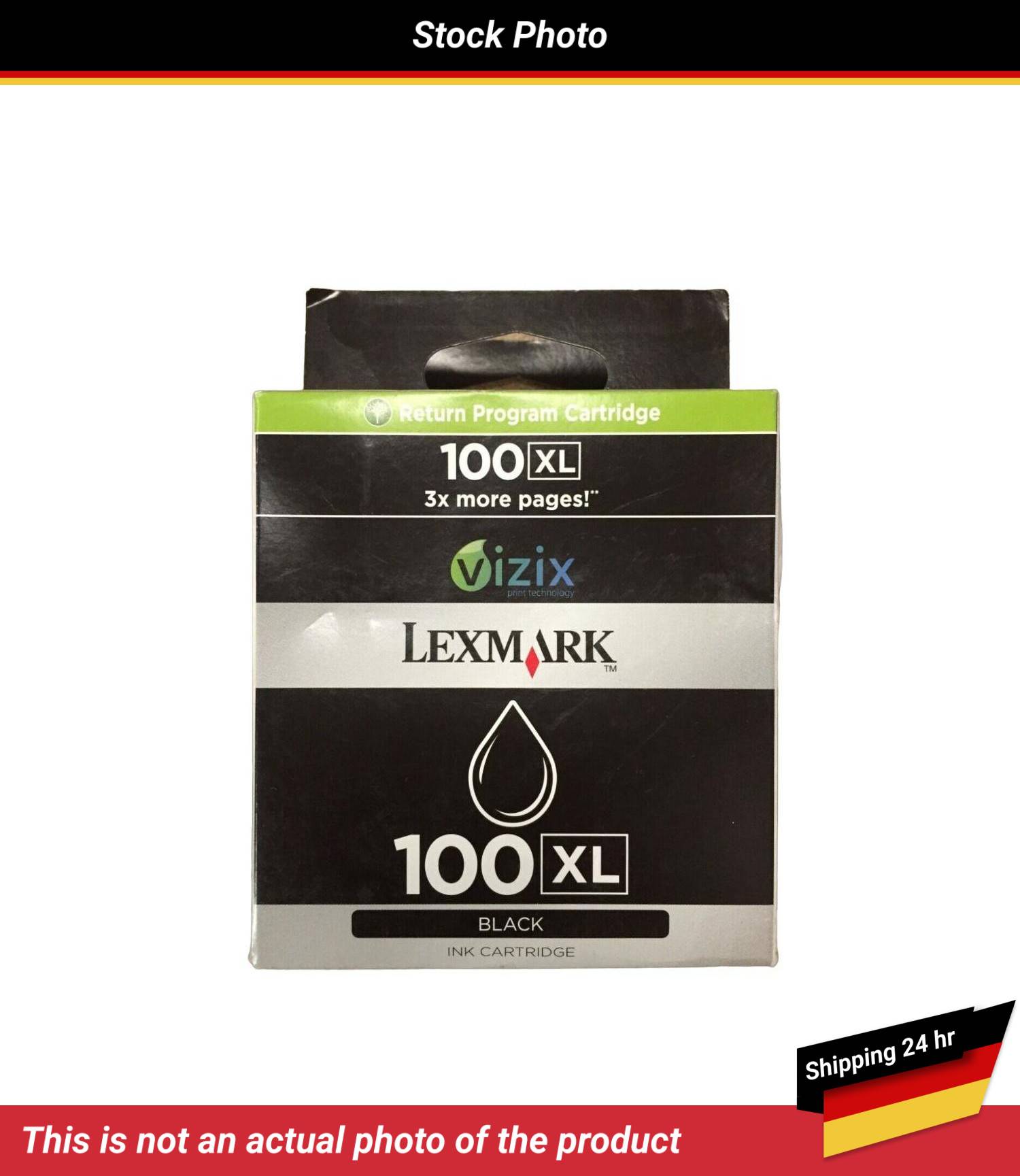 LEXMARK 100XL INK CARTRIDGE BLACK RP