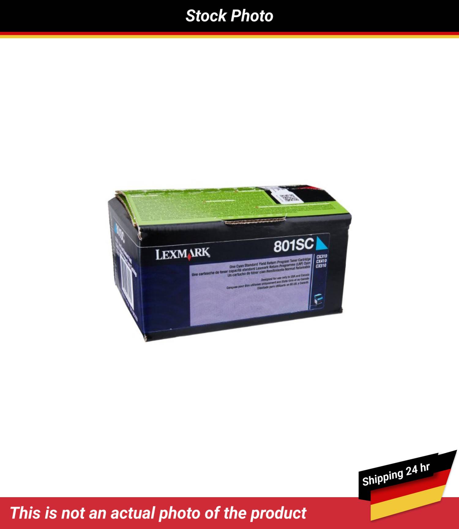 LEXMARK 801SC TONER CARTRIDGE CYAN RP 2K