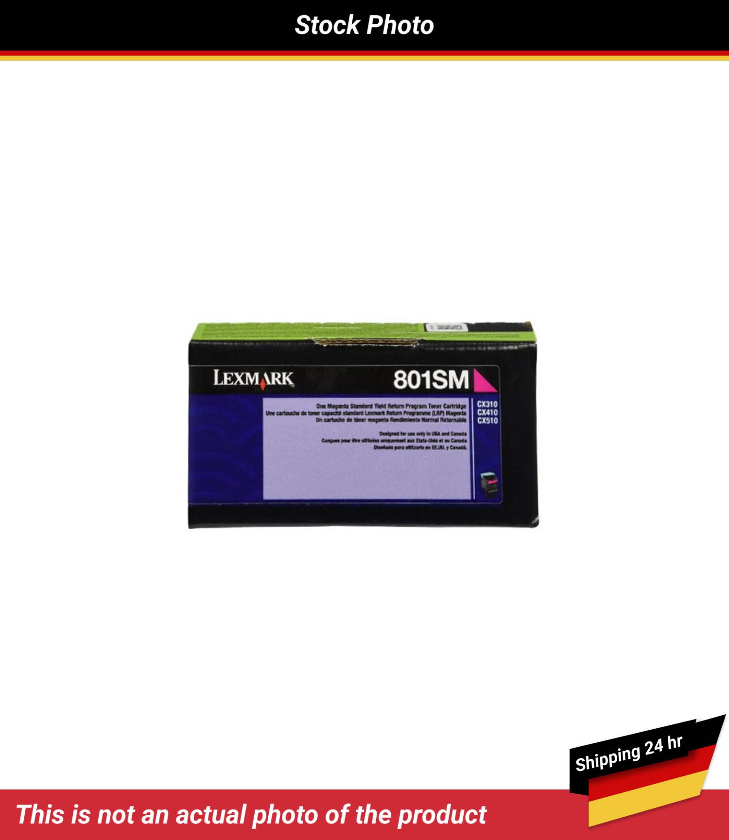 LEXMARK 801SM TONER CARTRIDGE MAGENTA RP 2K