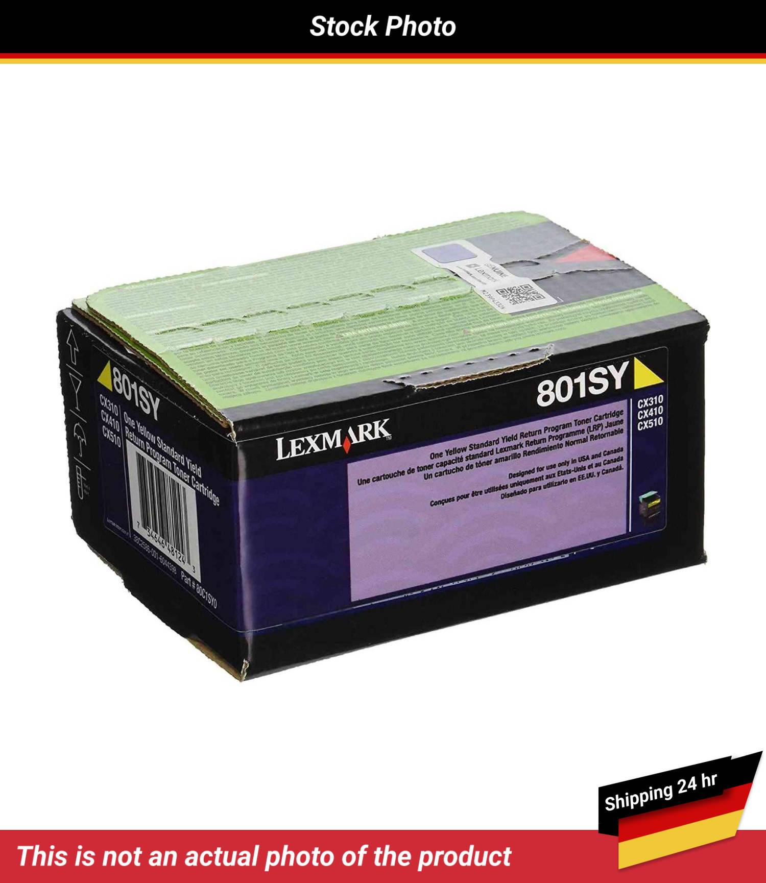 LEXMARK 801SY TONER CARTRIDGE YELLOW RP 2K