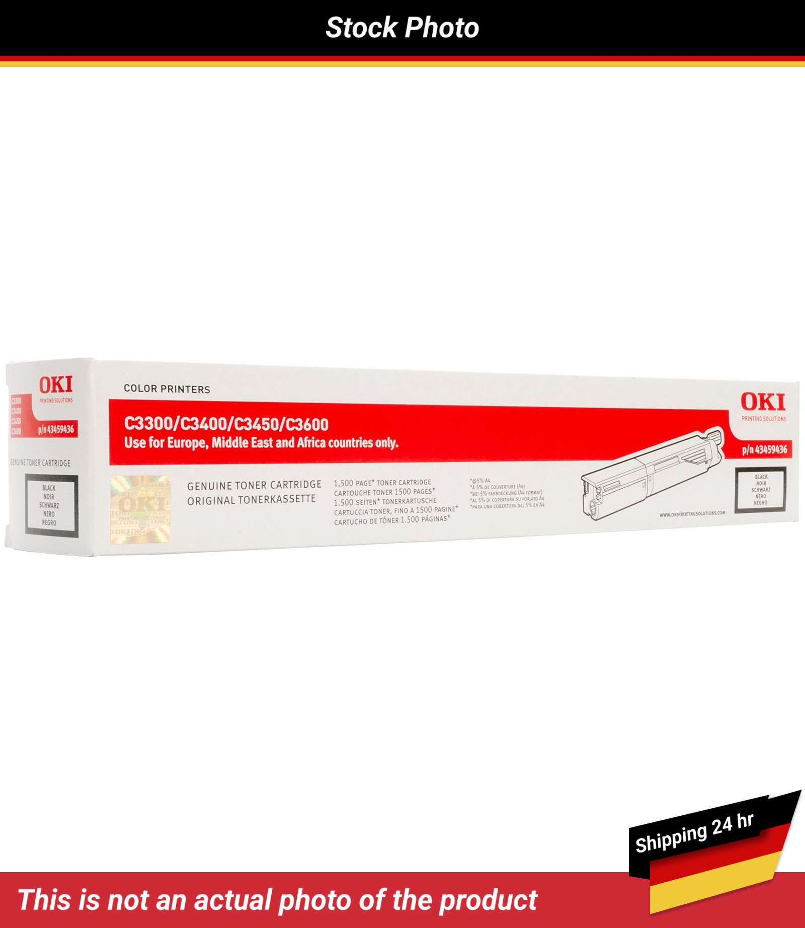 OKI C3600 TONER CARTRIDGE BLACK